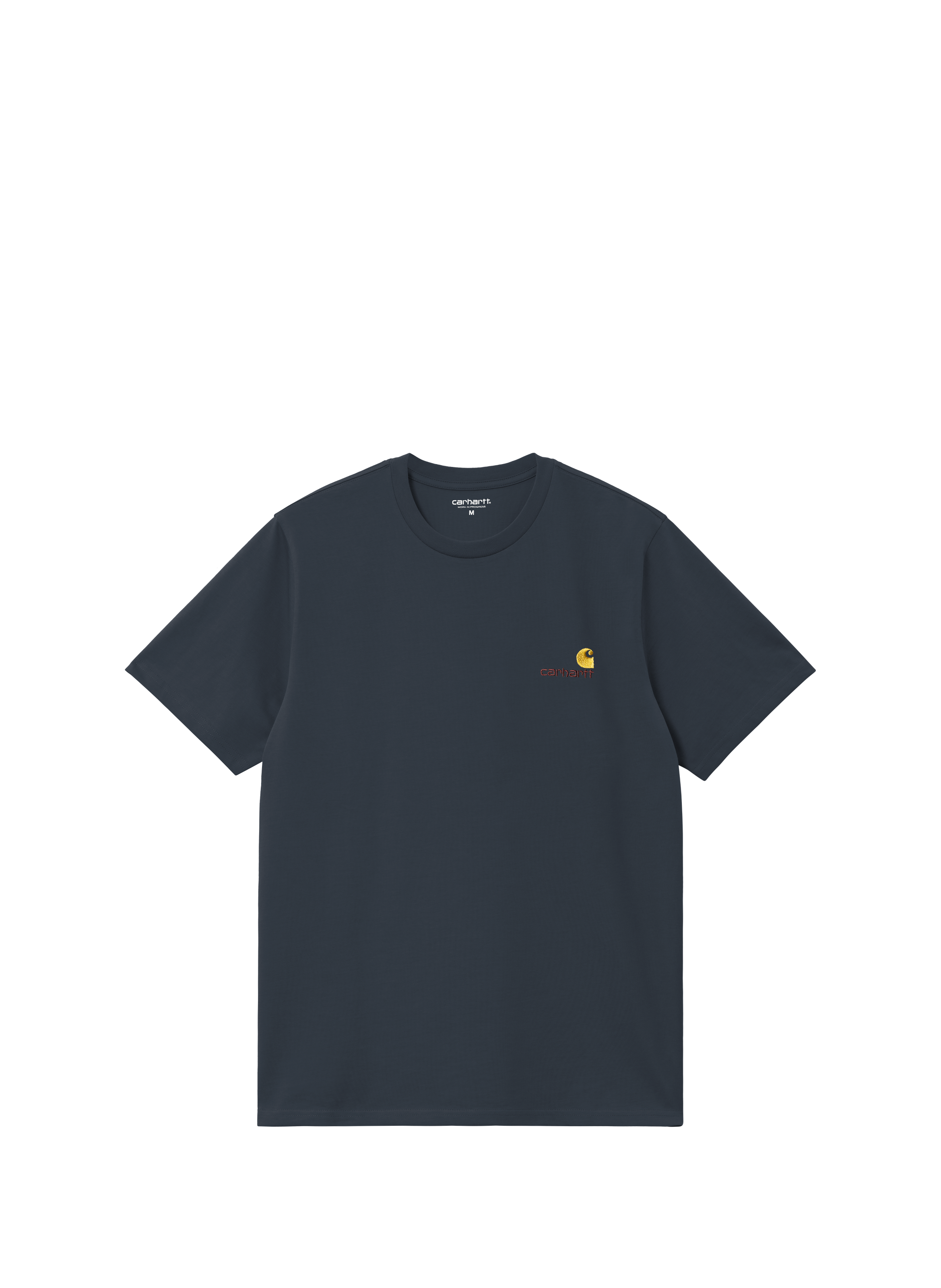 T-Shirt American Script aus Bio-Baumwolle CARHARTT WIP Blau