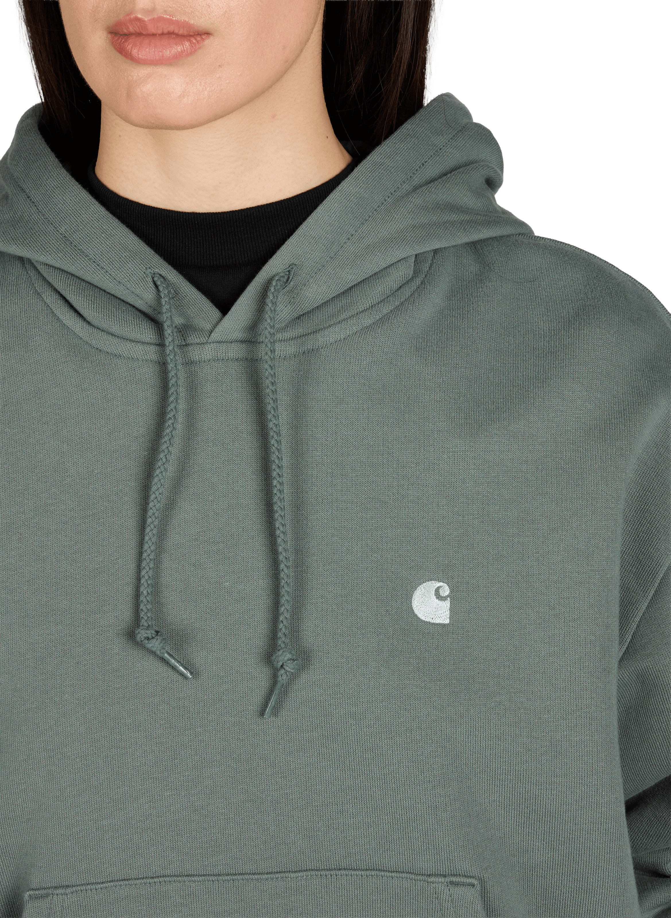 Sweat à capuche en coton CARHARTT WIP Vert