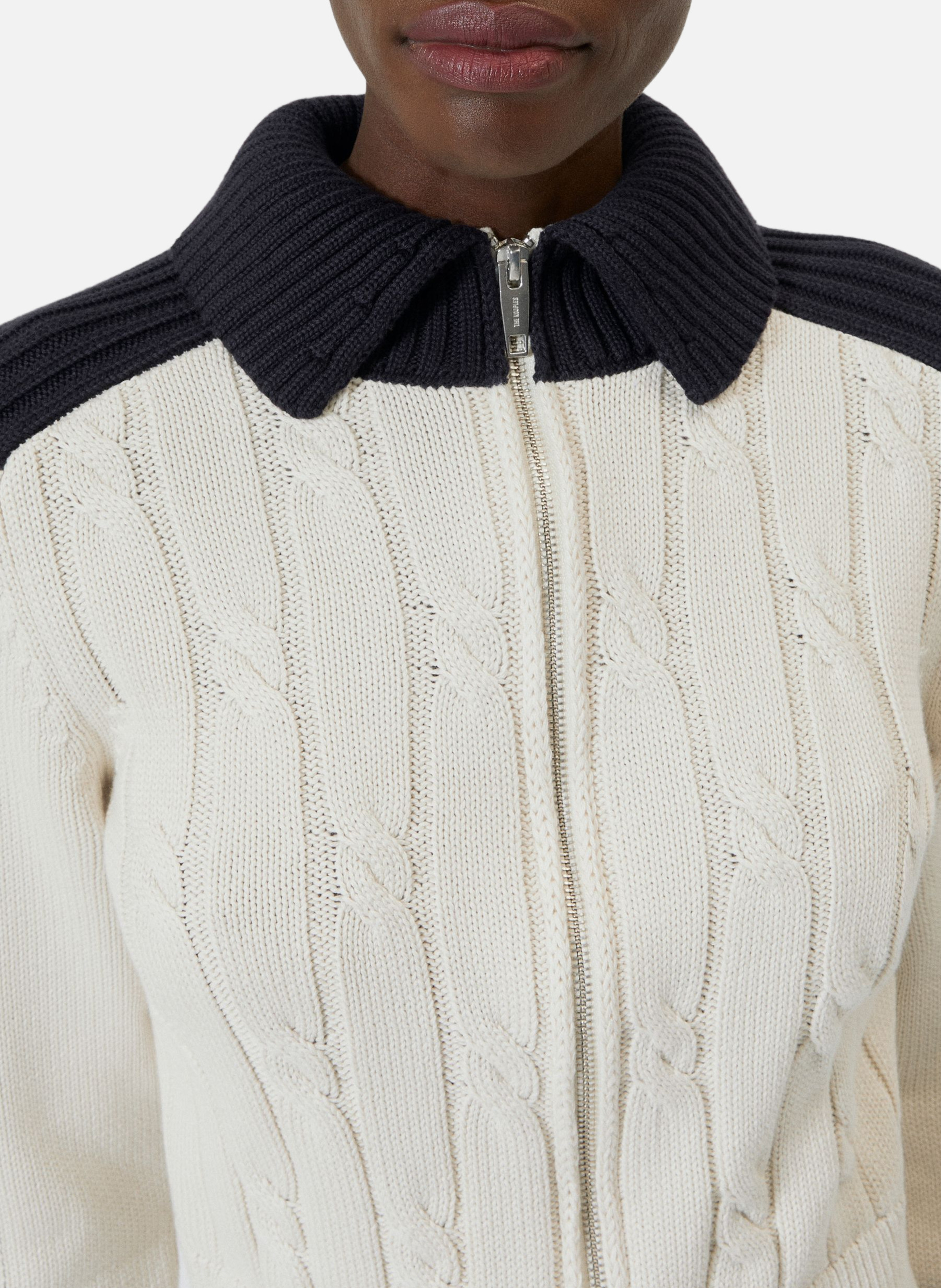 Cardigan en coton THE KOOPLES Beige