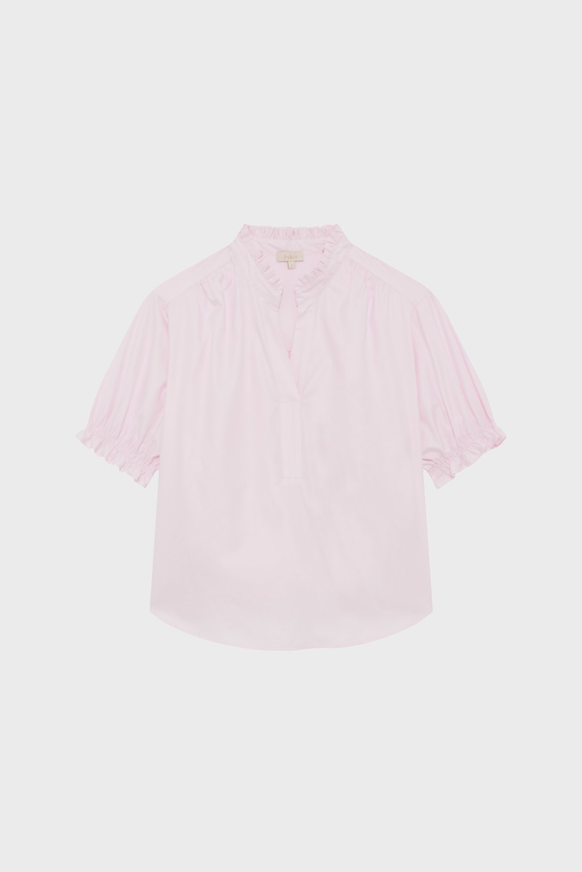 Blouse en coton à volants - celestine PABLO Beige