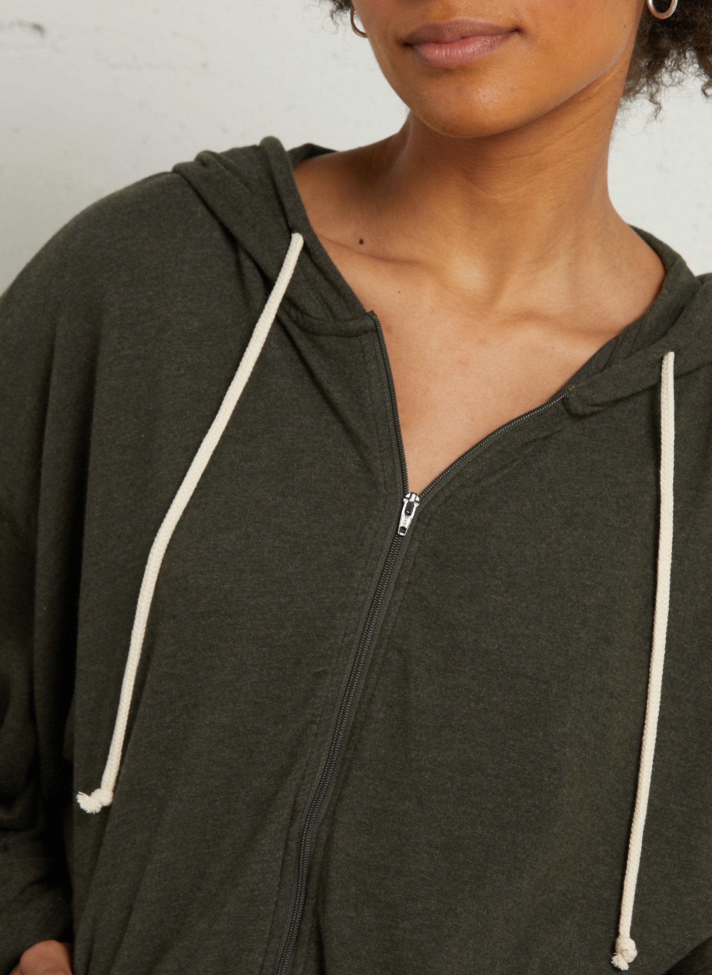 Sweat à capuche en coton mélangé ypawood AMERICAN VINTAGE Vert