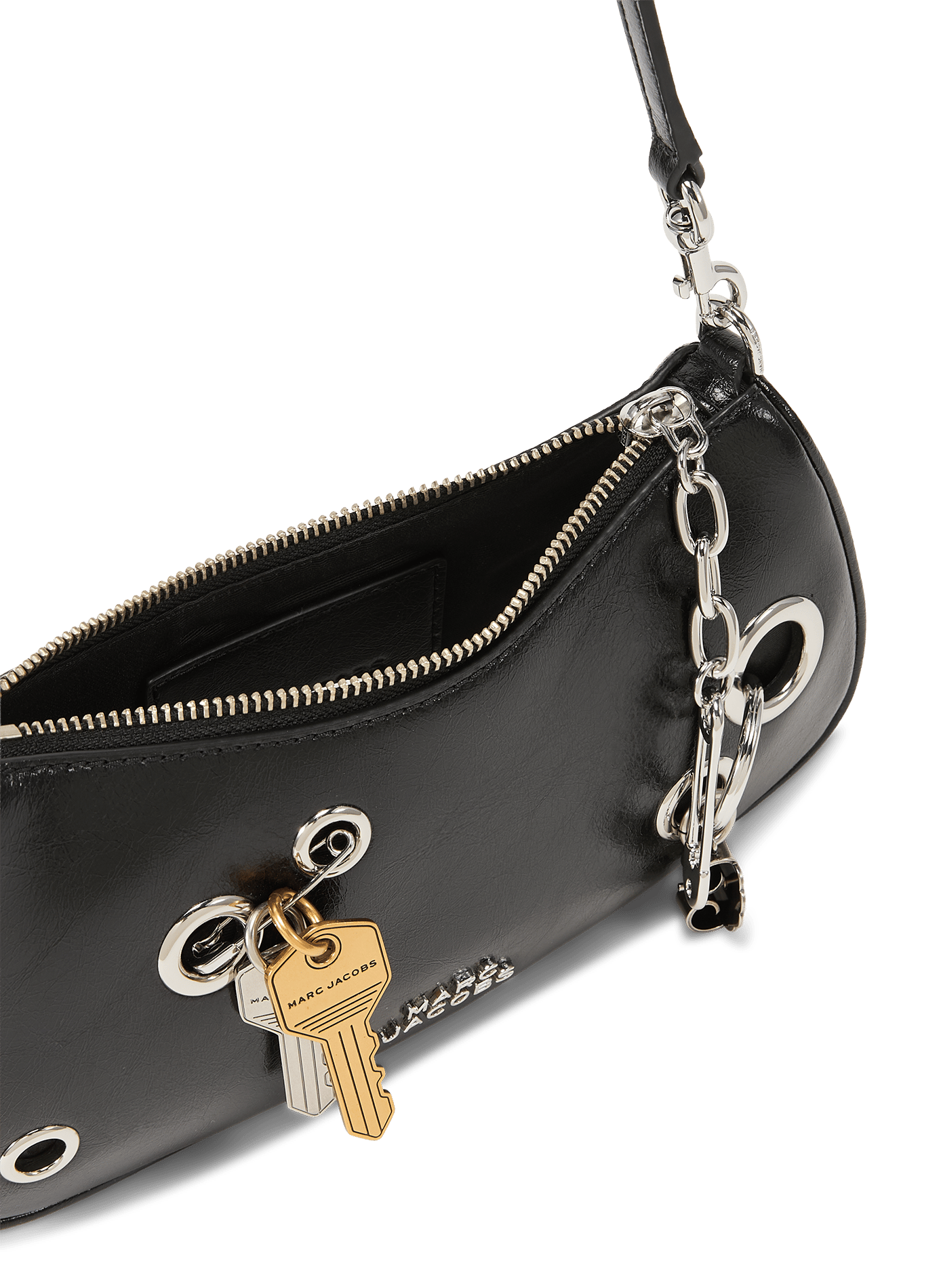 Sac en cuir avec empiècements clés MARC JACOBS Nero