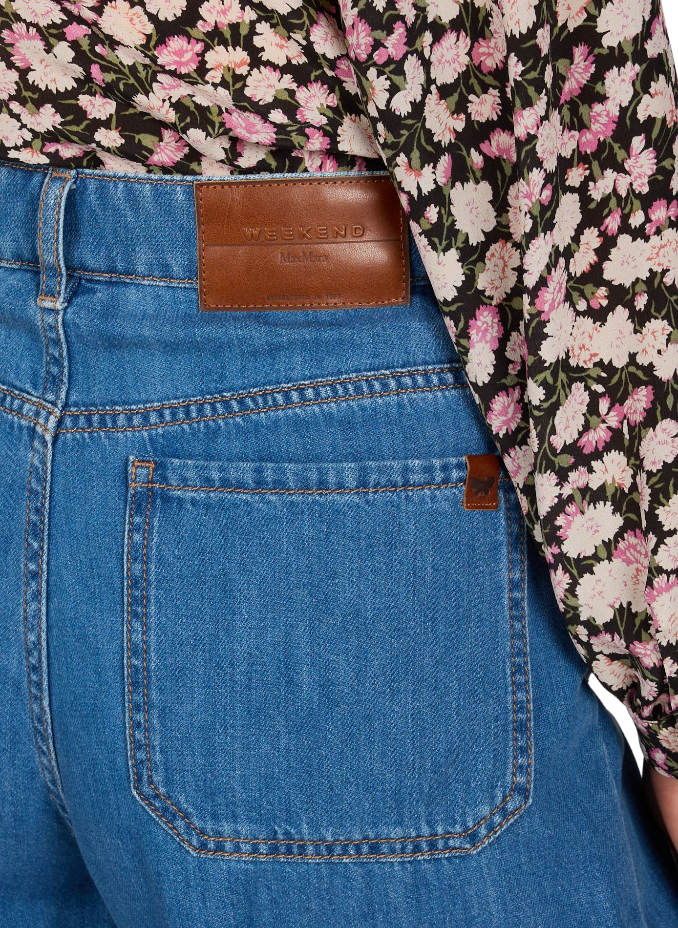 Wide cotton jeans MAX MARA WEEK END Blue