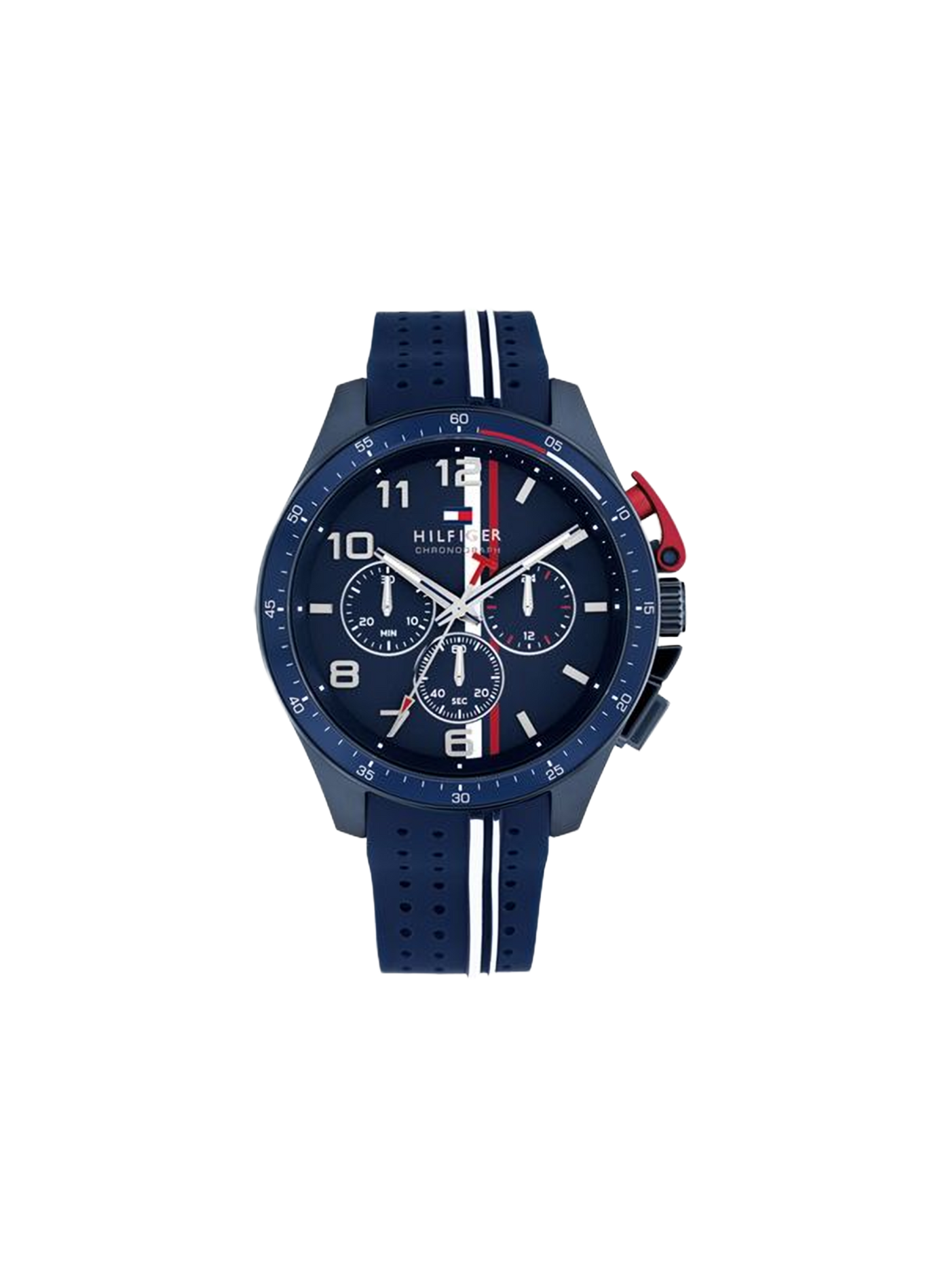 Montre Bank en silicone TOMMY HILFIGER MONTRES Bleu