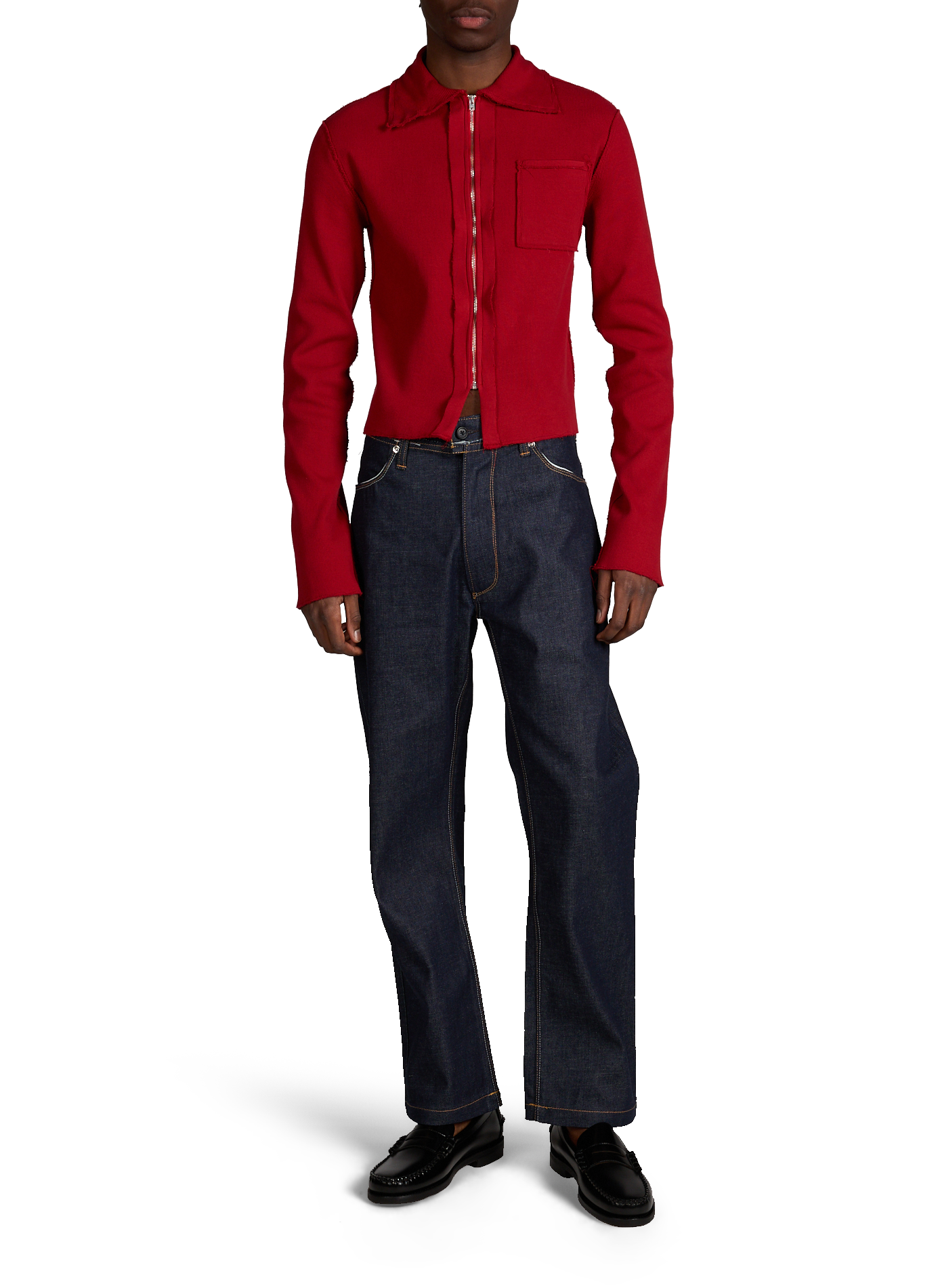 Straight cotton jeans CAMIEL FORTGENS Blue