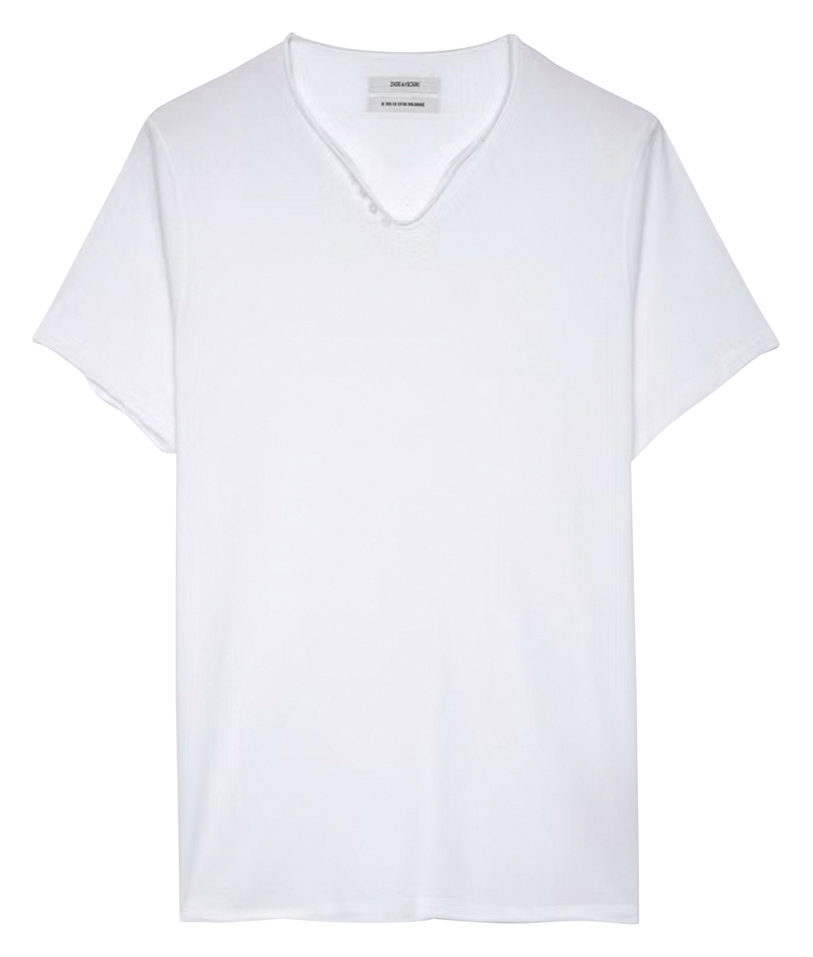 Tee-shirt droit en coton bio monastir ZADIG&VOLTAIRE Blanc