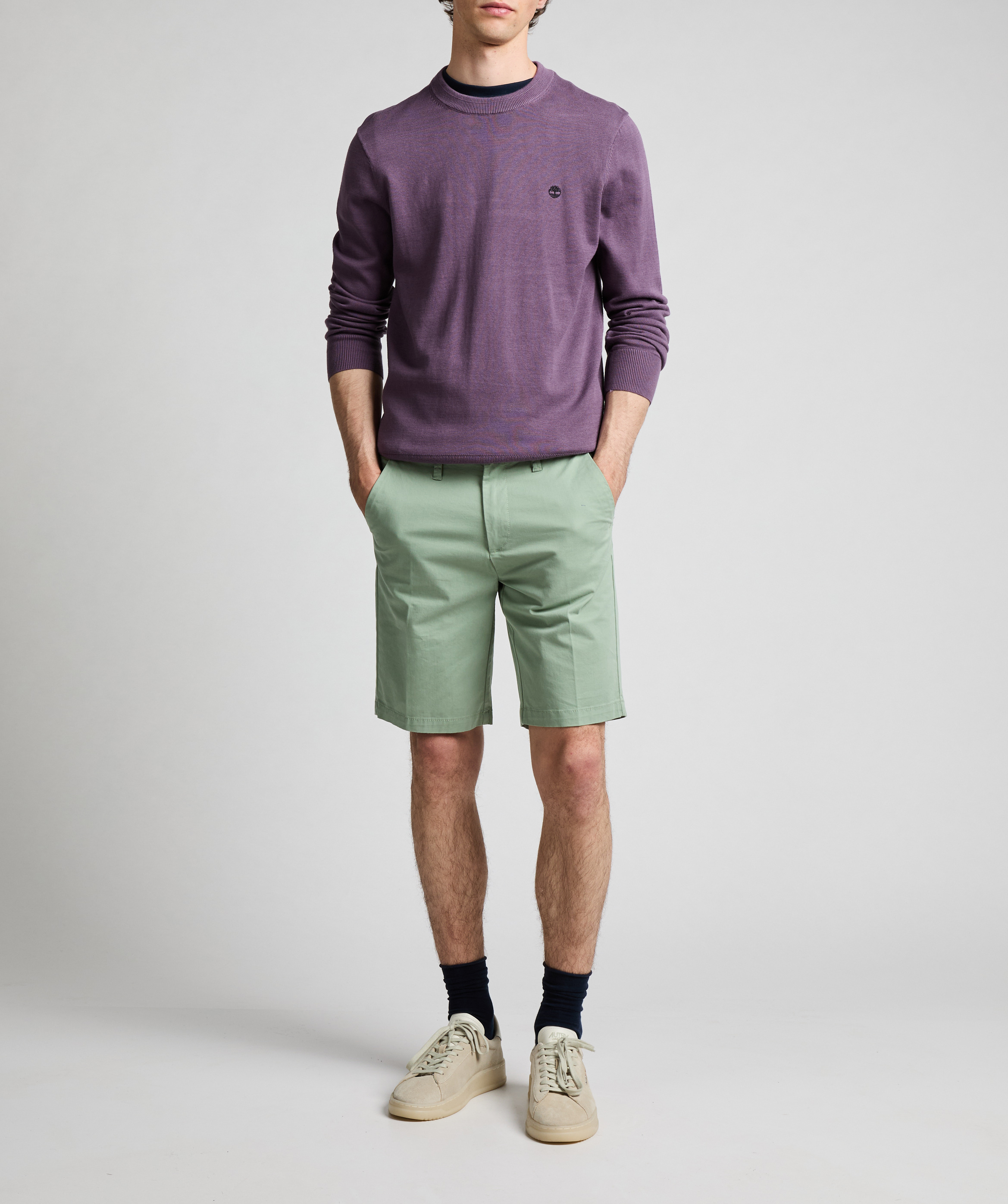 T-shirt slim en coton TIMBERLAND Bleu