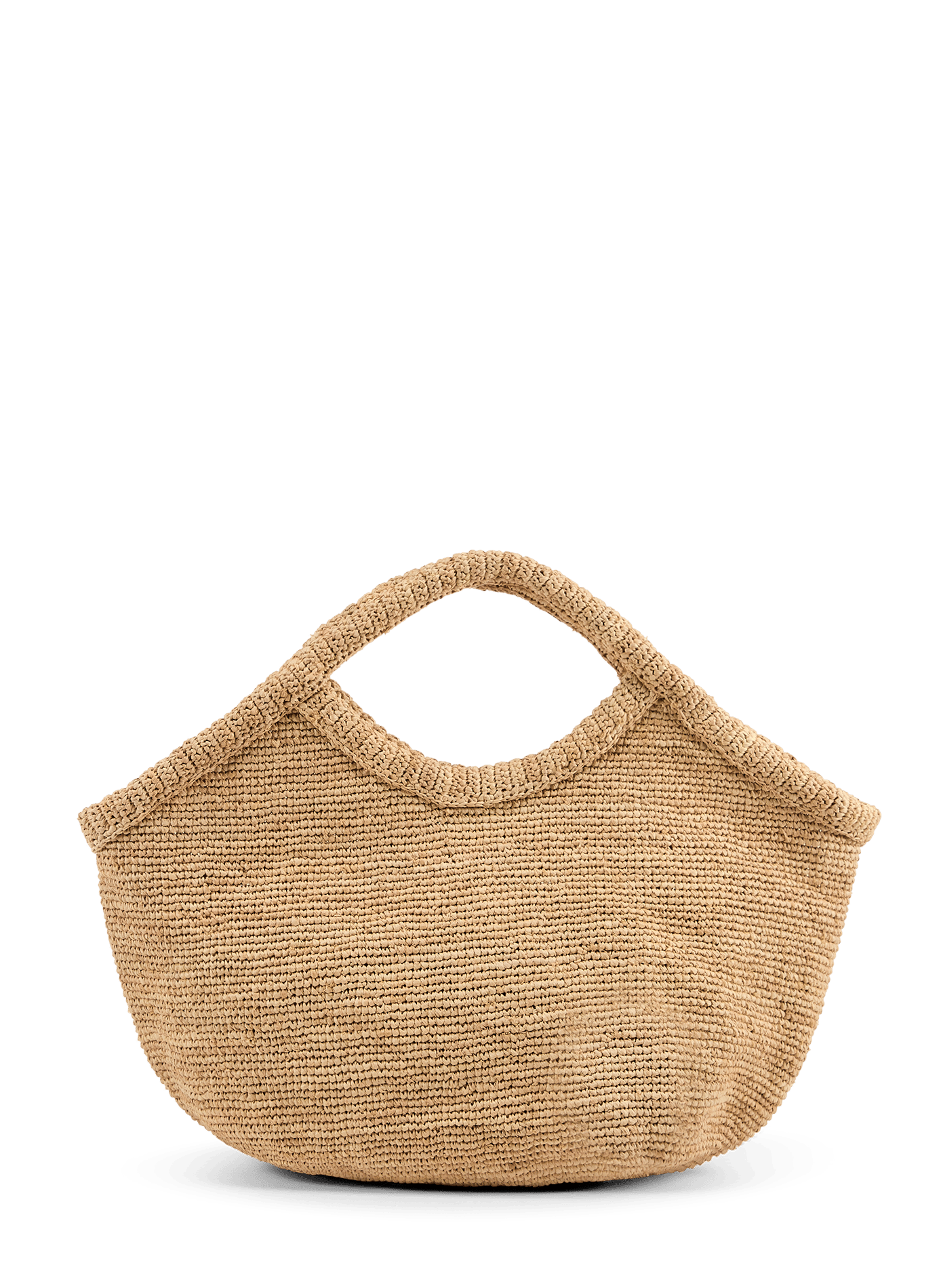 Pure raffia handbag IBELIV Beige