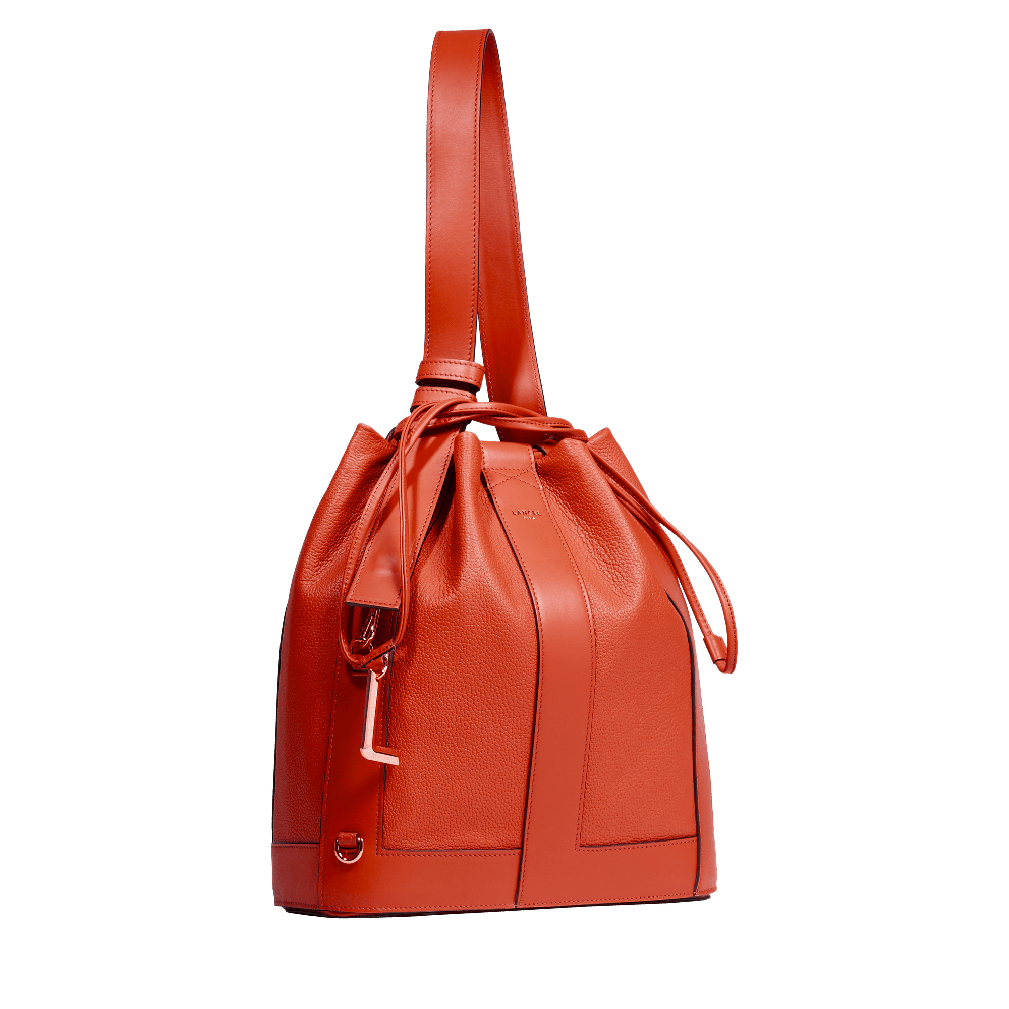Lancel leather bucket bag LANCEL Brown