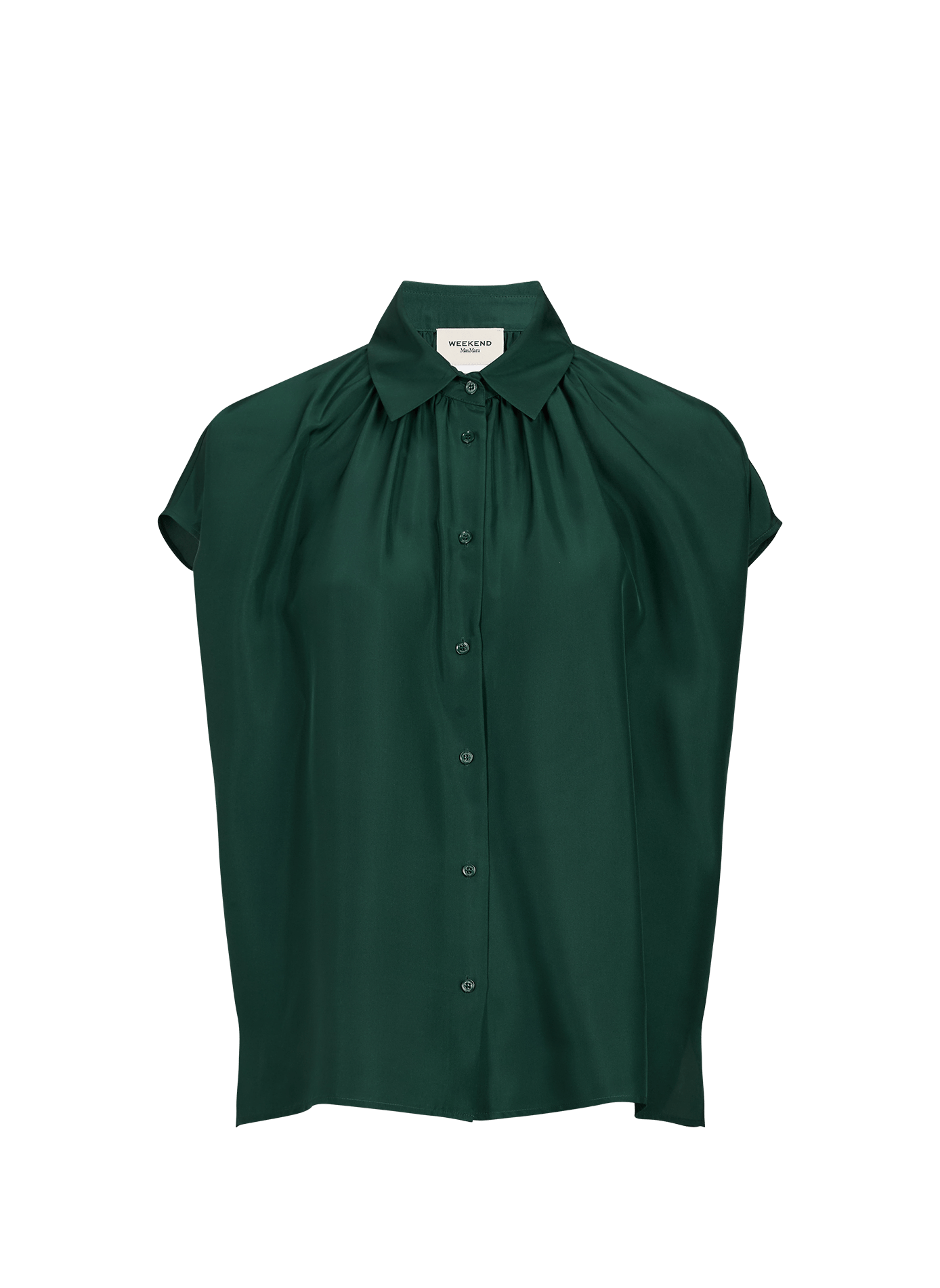 Chemise ample à manches courtes en soie MAX MARA WEEK END Vert