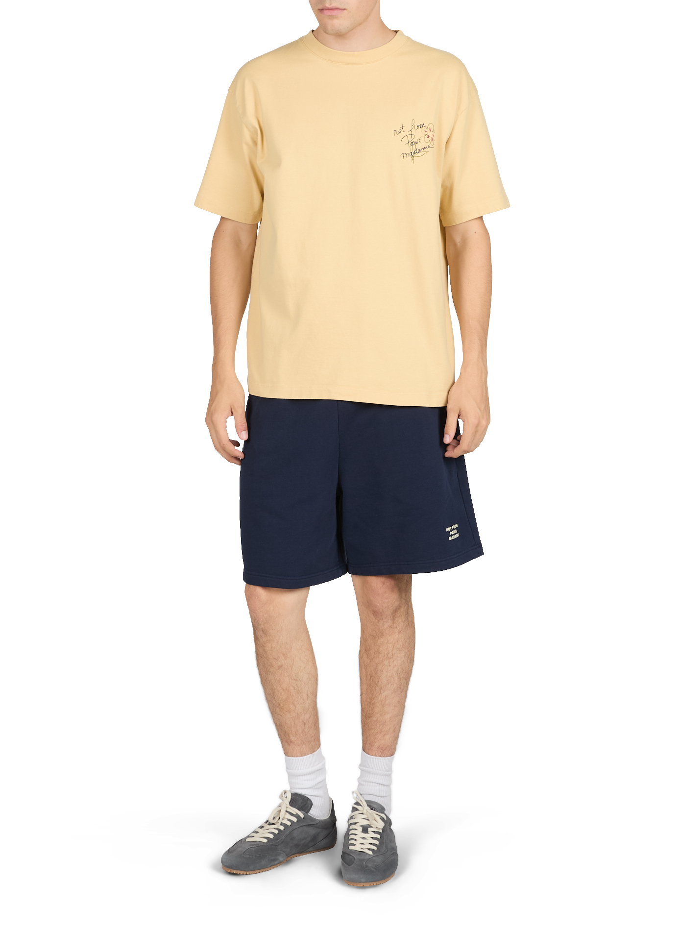 Cotton T-shirt DROLE DE MONSIEUR Yellow