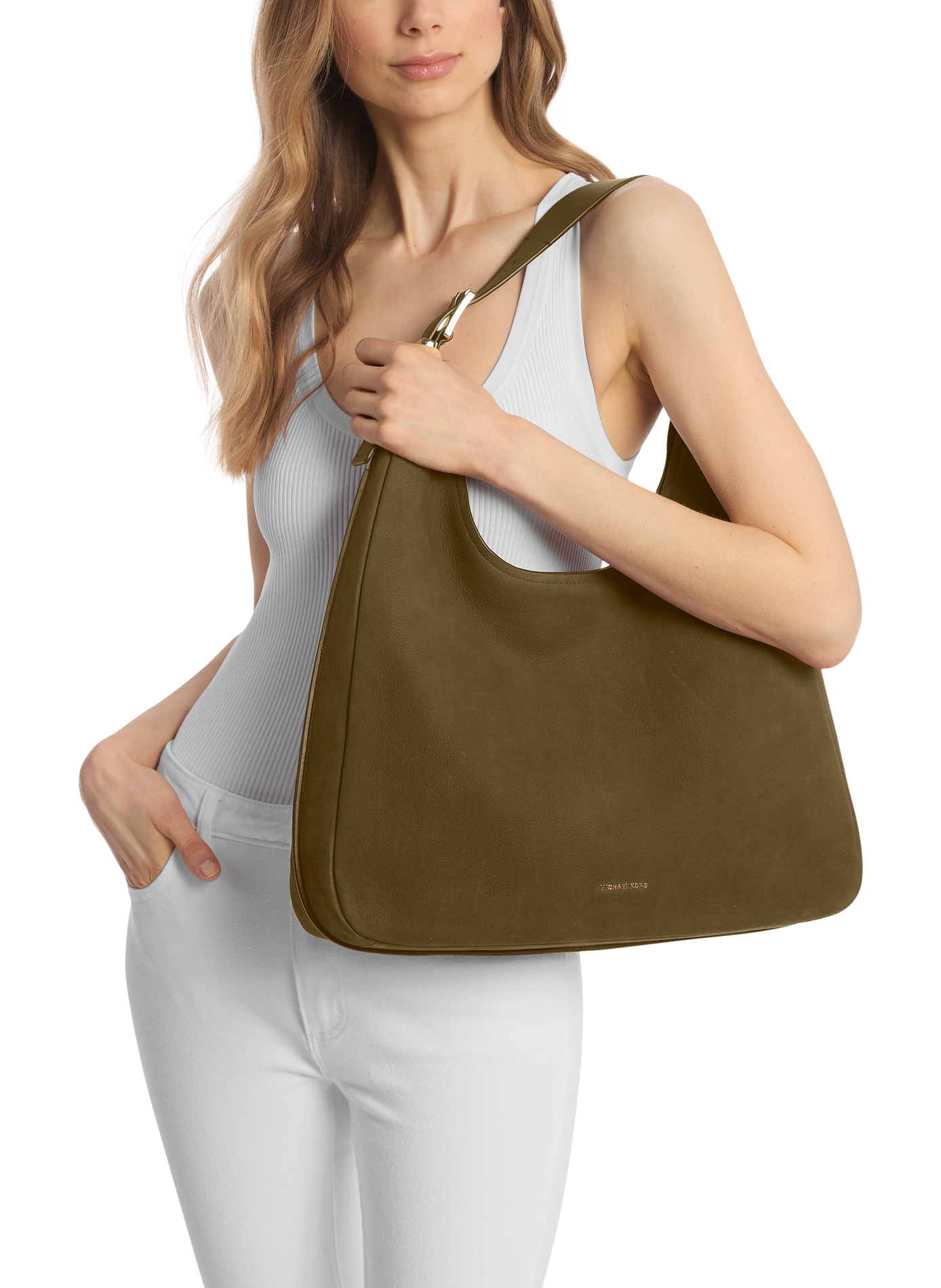 Sac à main Nolita en cuir MICHAEL KORS Marron