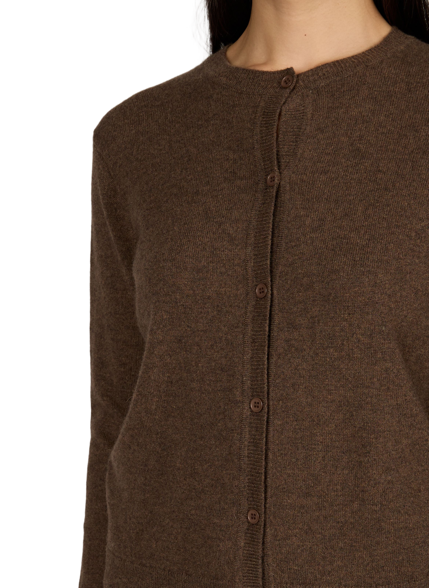 Gilet droit VARDI en cachemire AU PRINTEMPS PARIS Marron