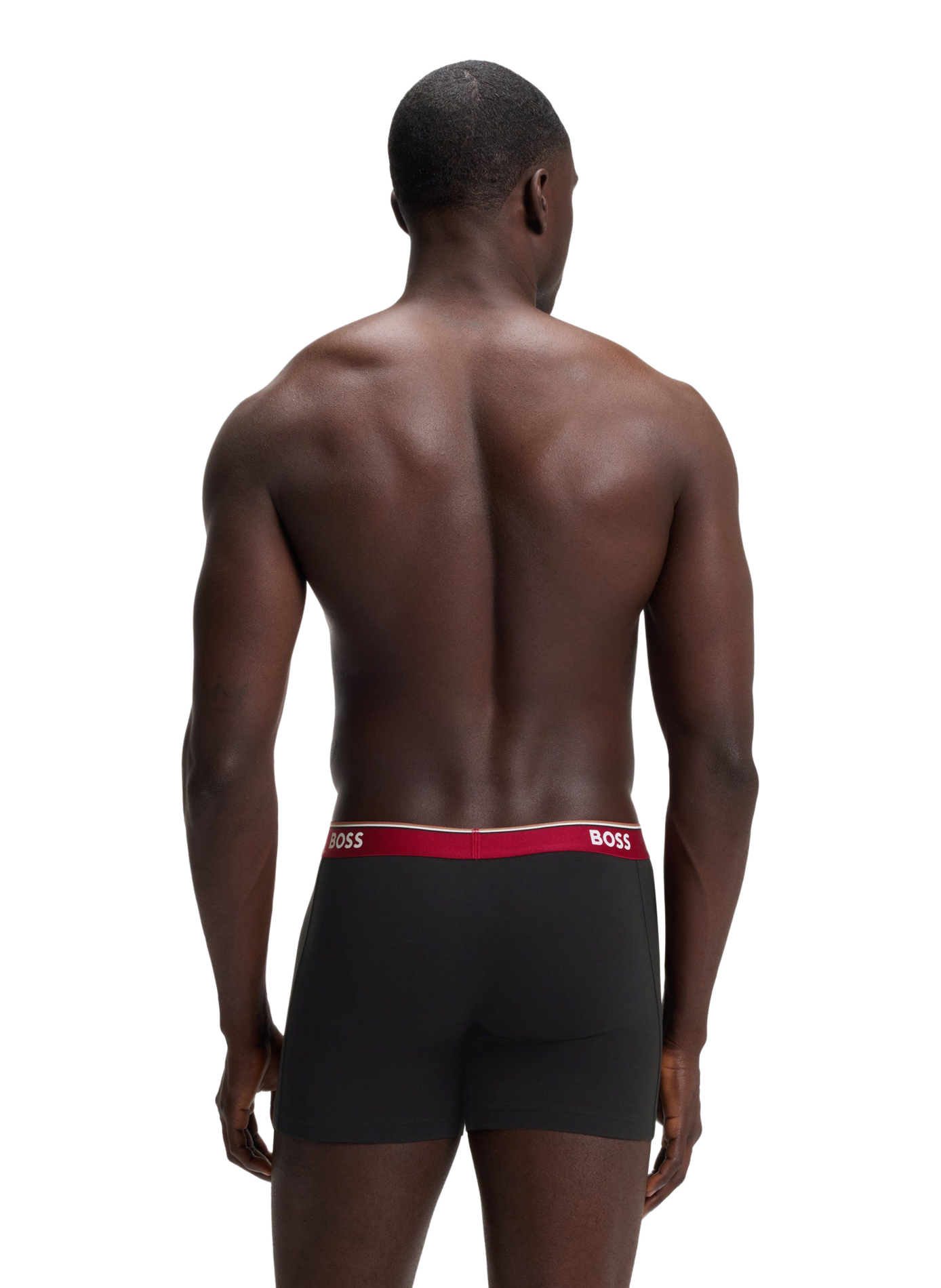 Lot de 3 boxers en coton BOSS Noir