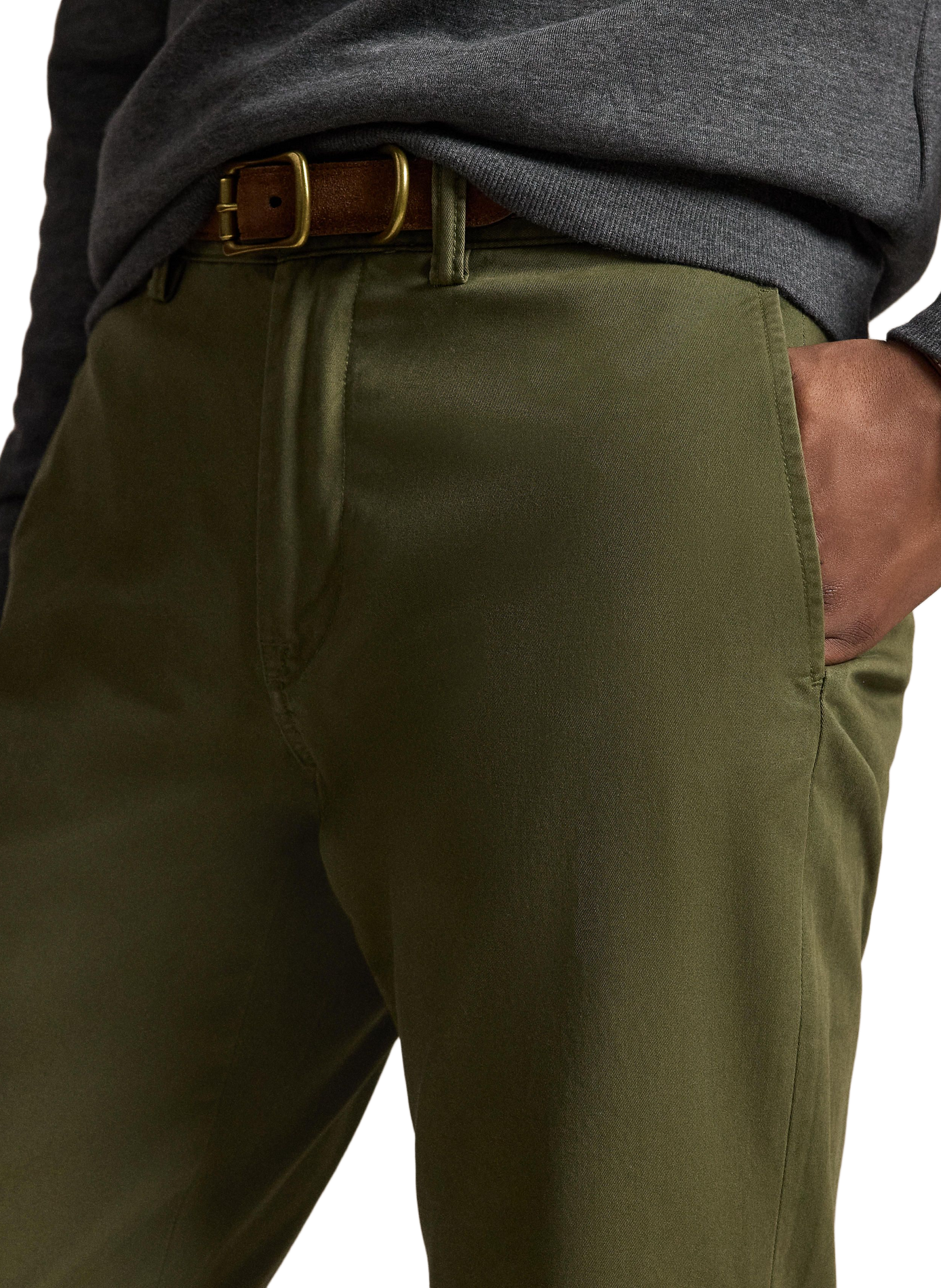 Pantalon droit en coton mélangé | Vert POLO RALPH LAUREN Homme