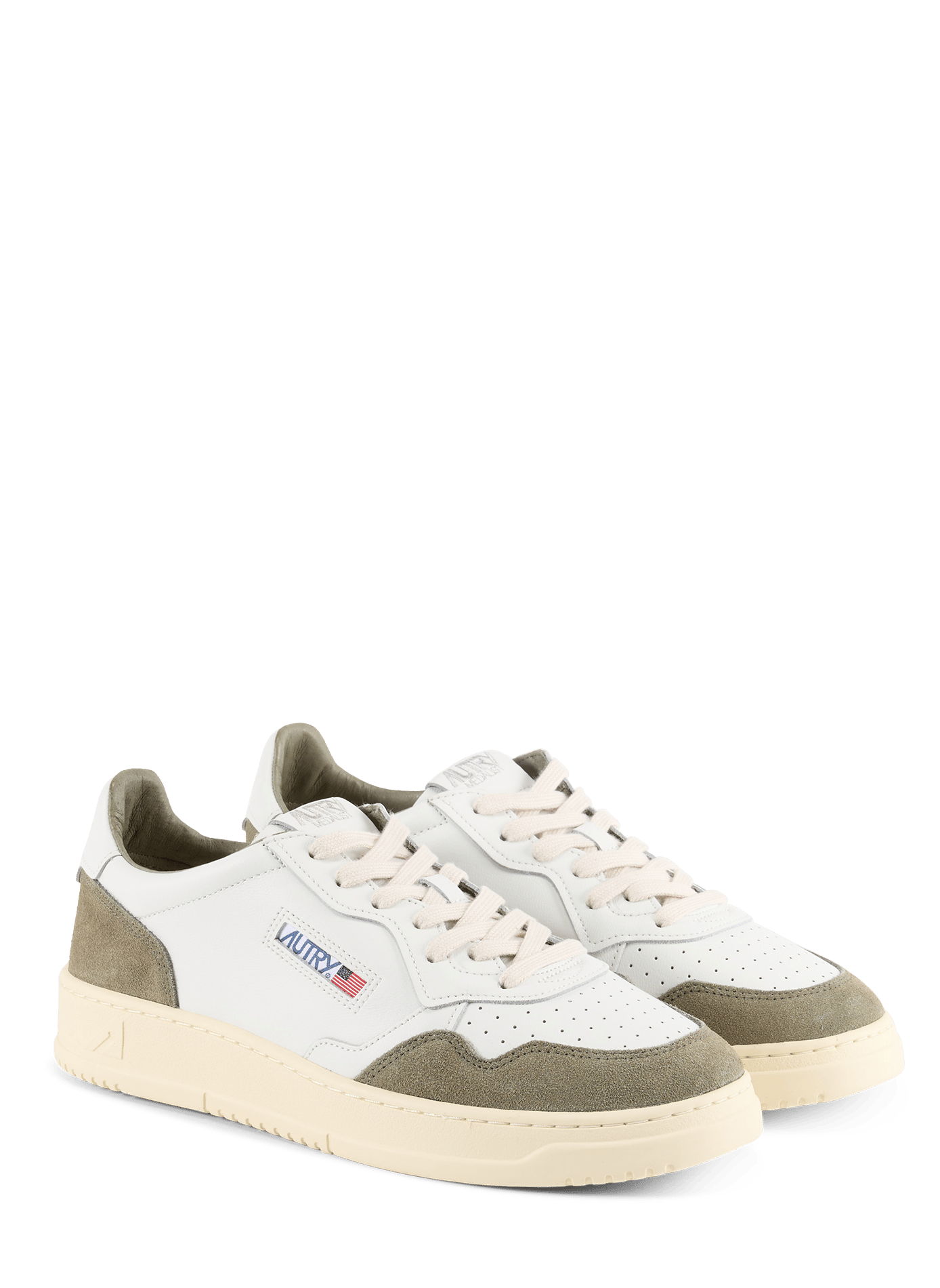 Baskets basses Medalist en cuir AUTRY Blanc