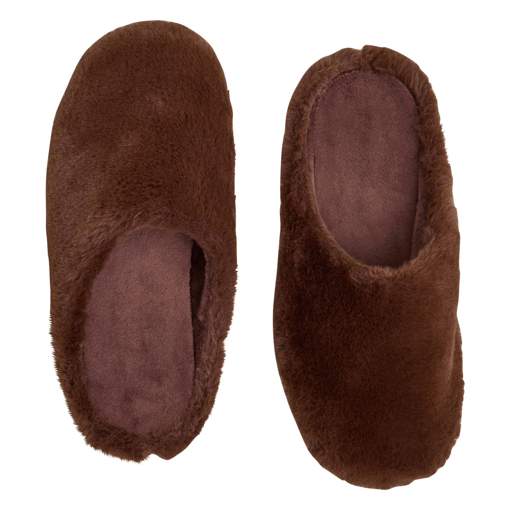 Chaussons effet fourrure jude JONAK Marron