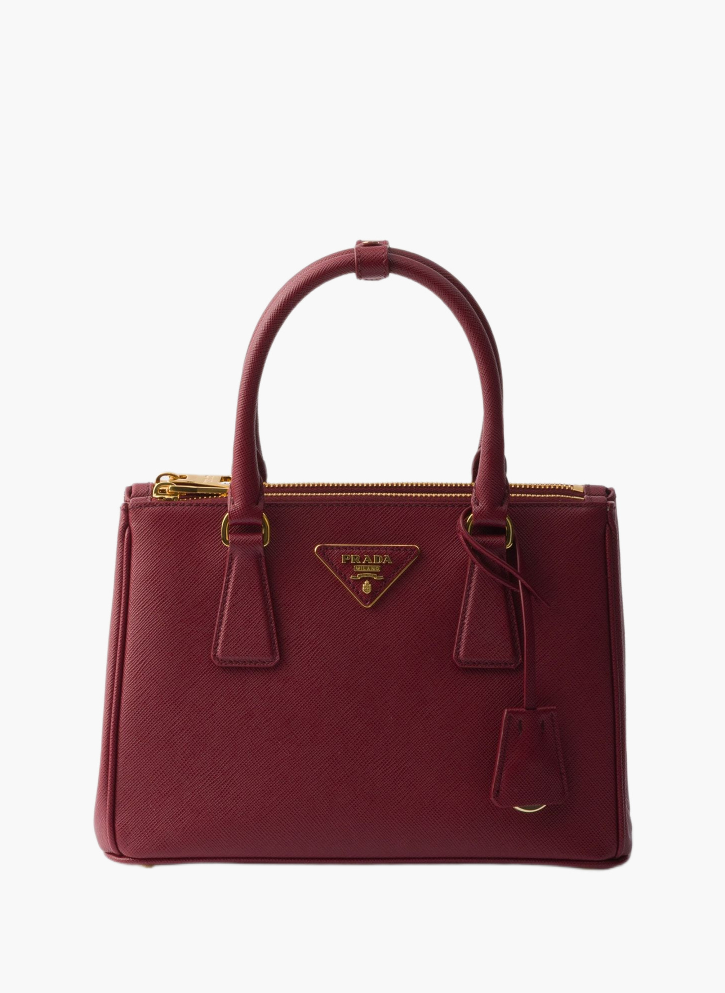 Petit sac prada galleria en cuir saffiano PRADA Rouge