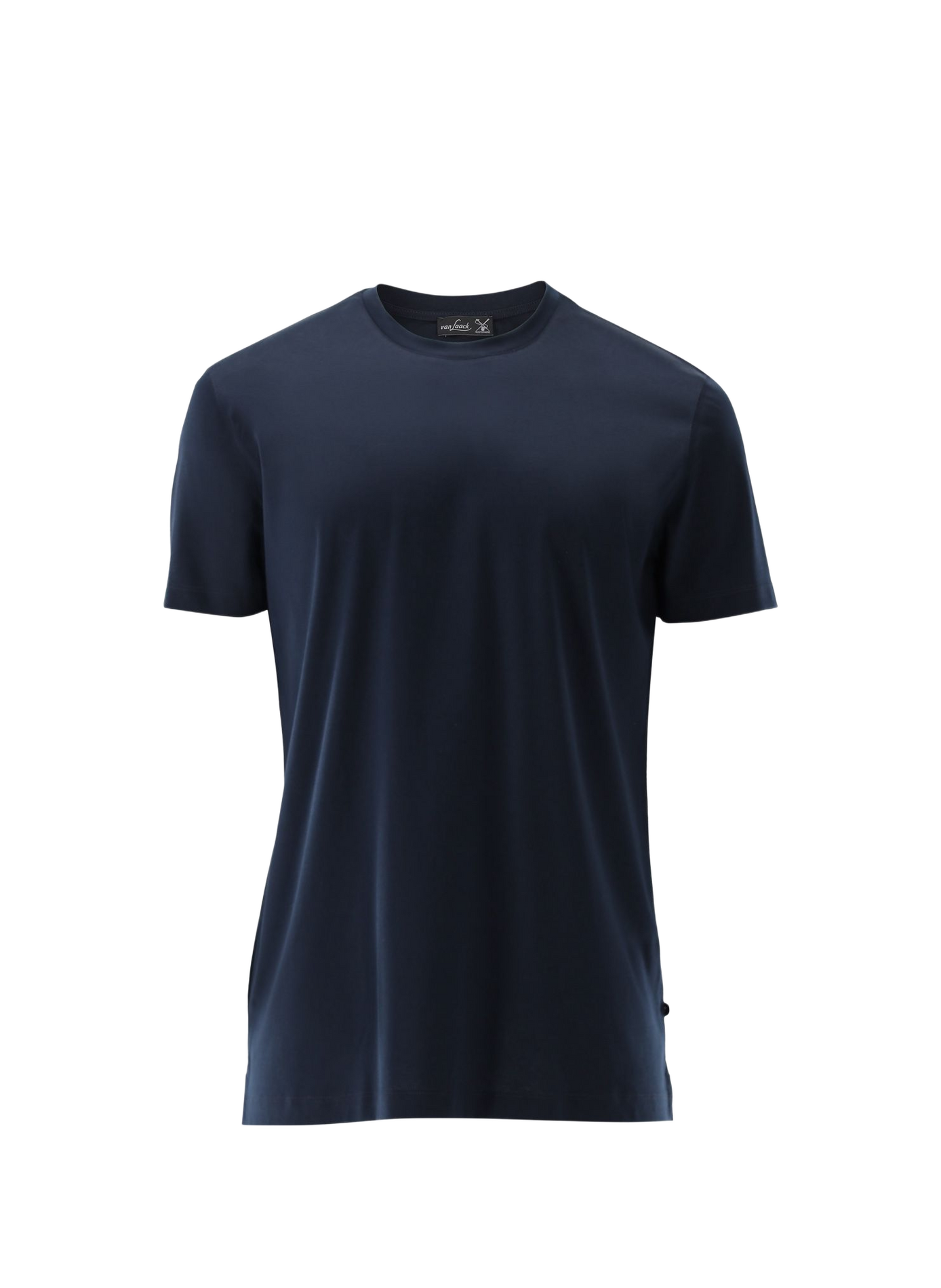 Effen recht T-shirt met ronde hals VAN LAACK Blauw