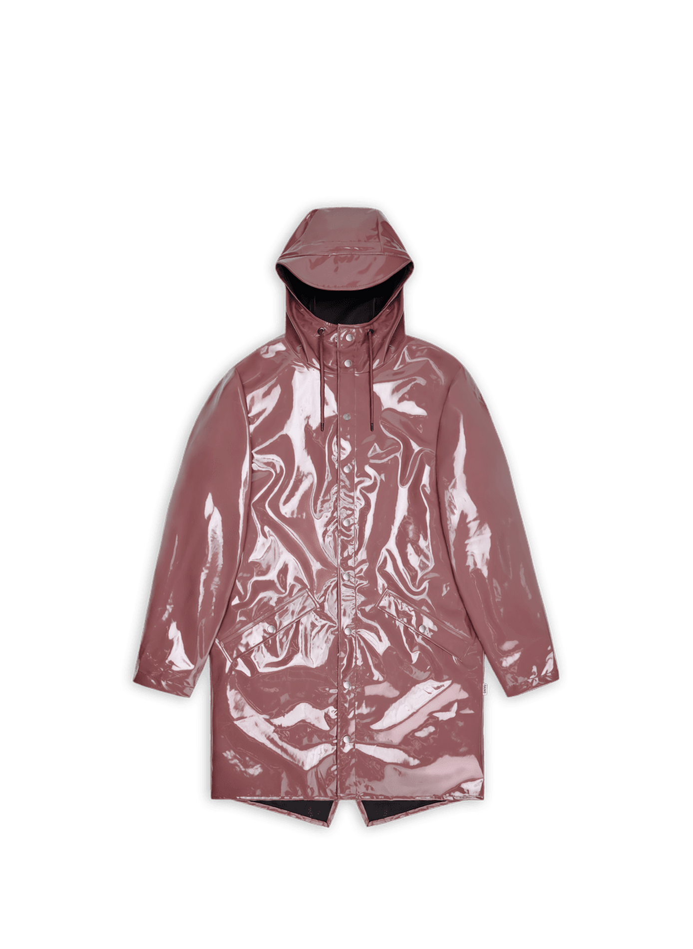 Gerader Regenmantel mit Kapuze RAINS Rosa