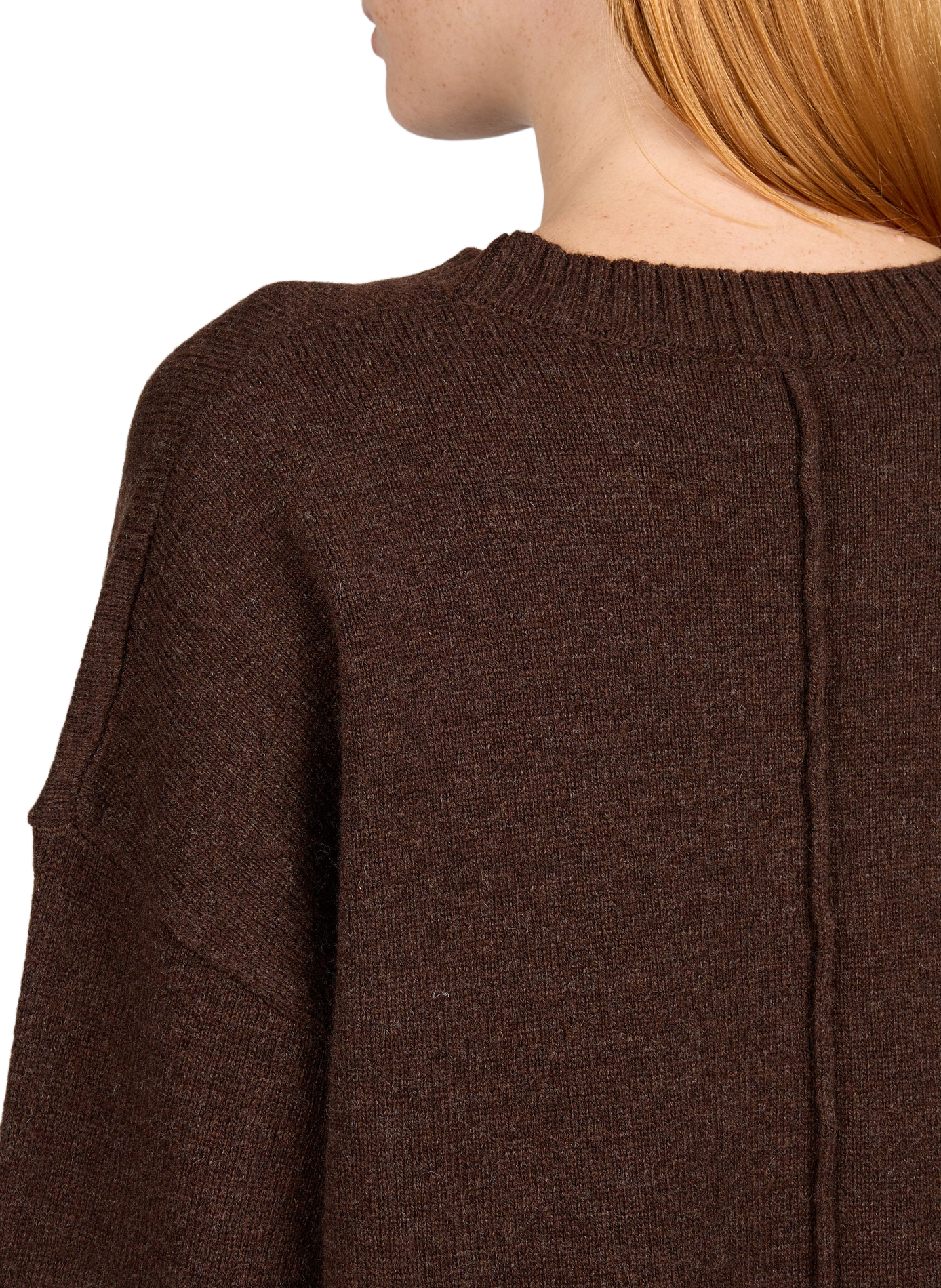 Gerader Wollpullover ARTLOVE Braun