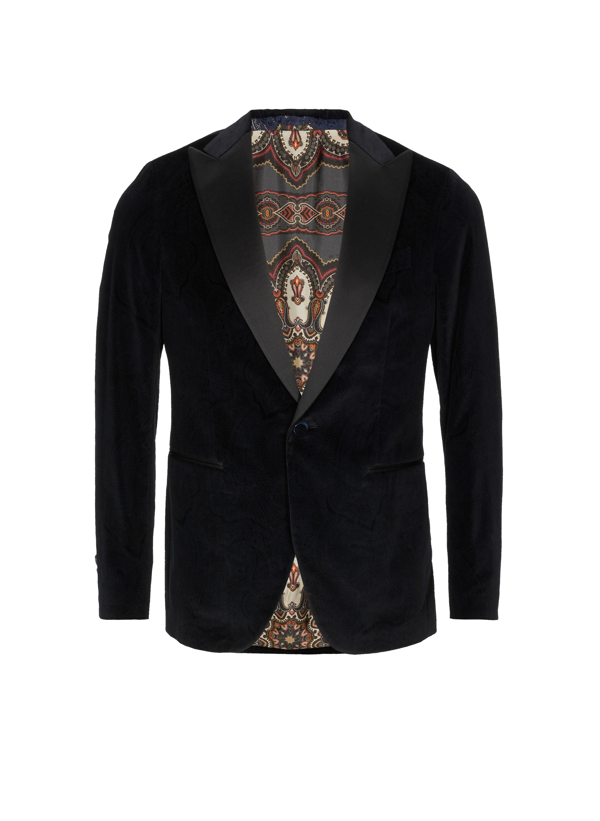 Veste en jacquard de velours et satin