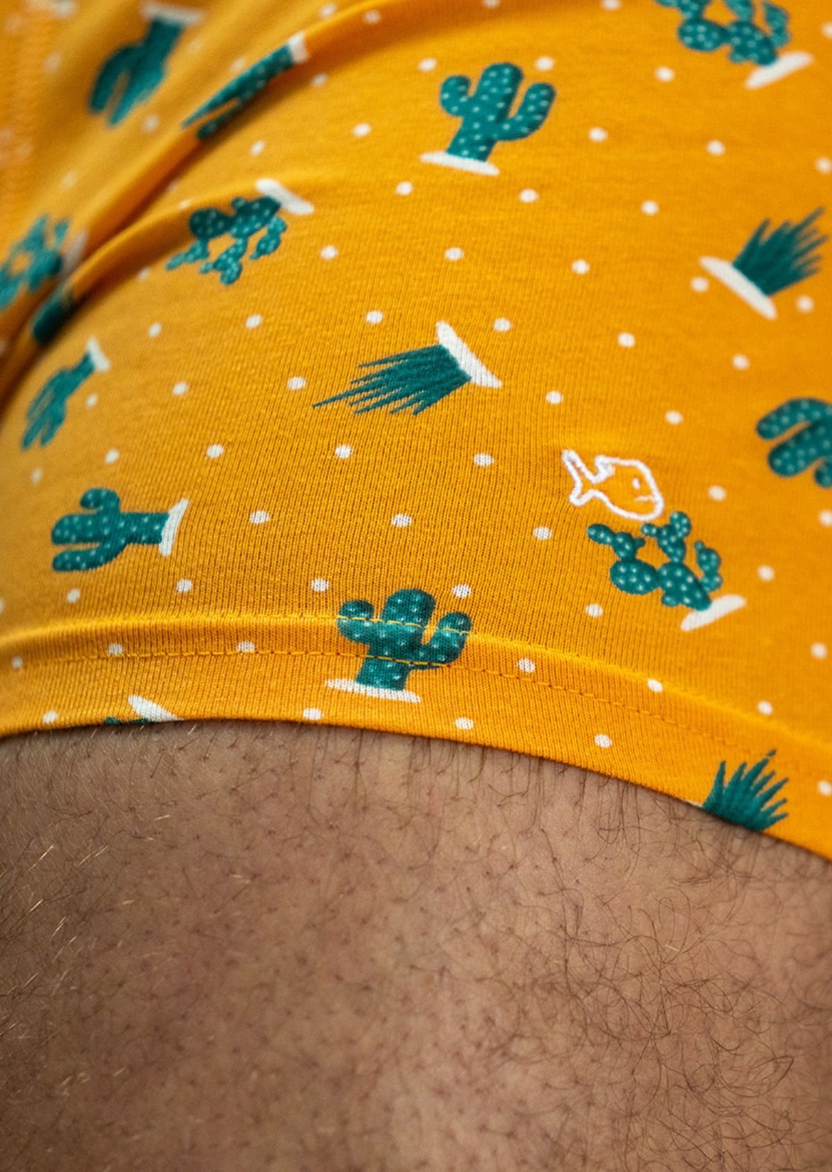 Boxer en coton biologique BILLYBELT Jaune