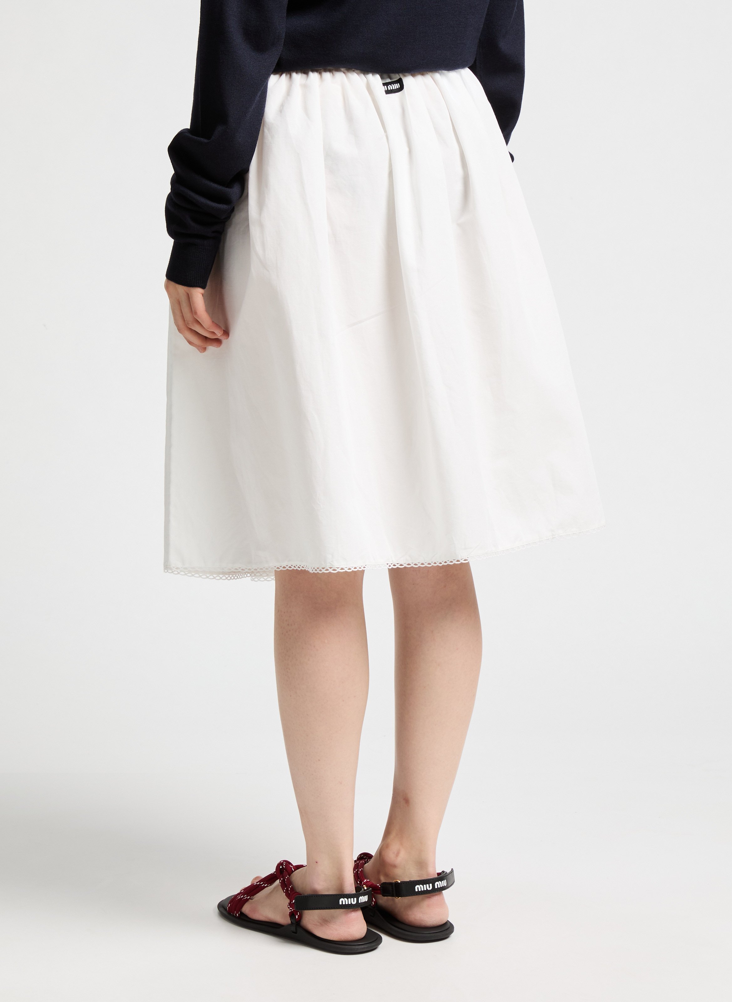 Sandales à velcro MIU MIU Rouge