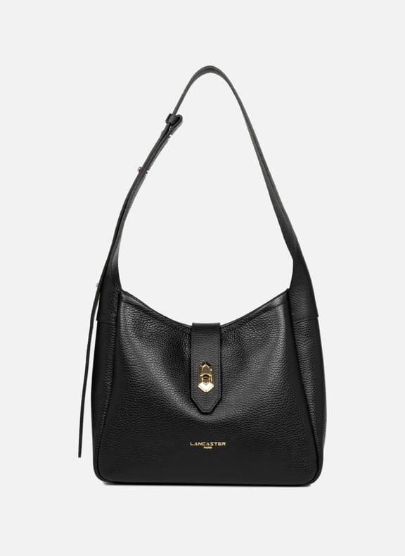 Petit sac seau - top double Noir by LANCASTER LANCASTER Petit sac seau - top double Noir