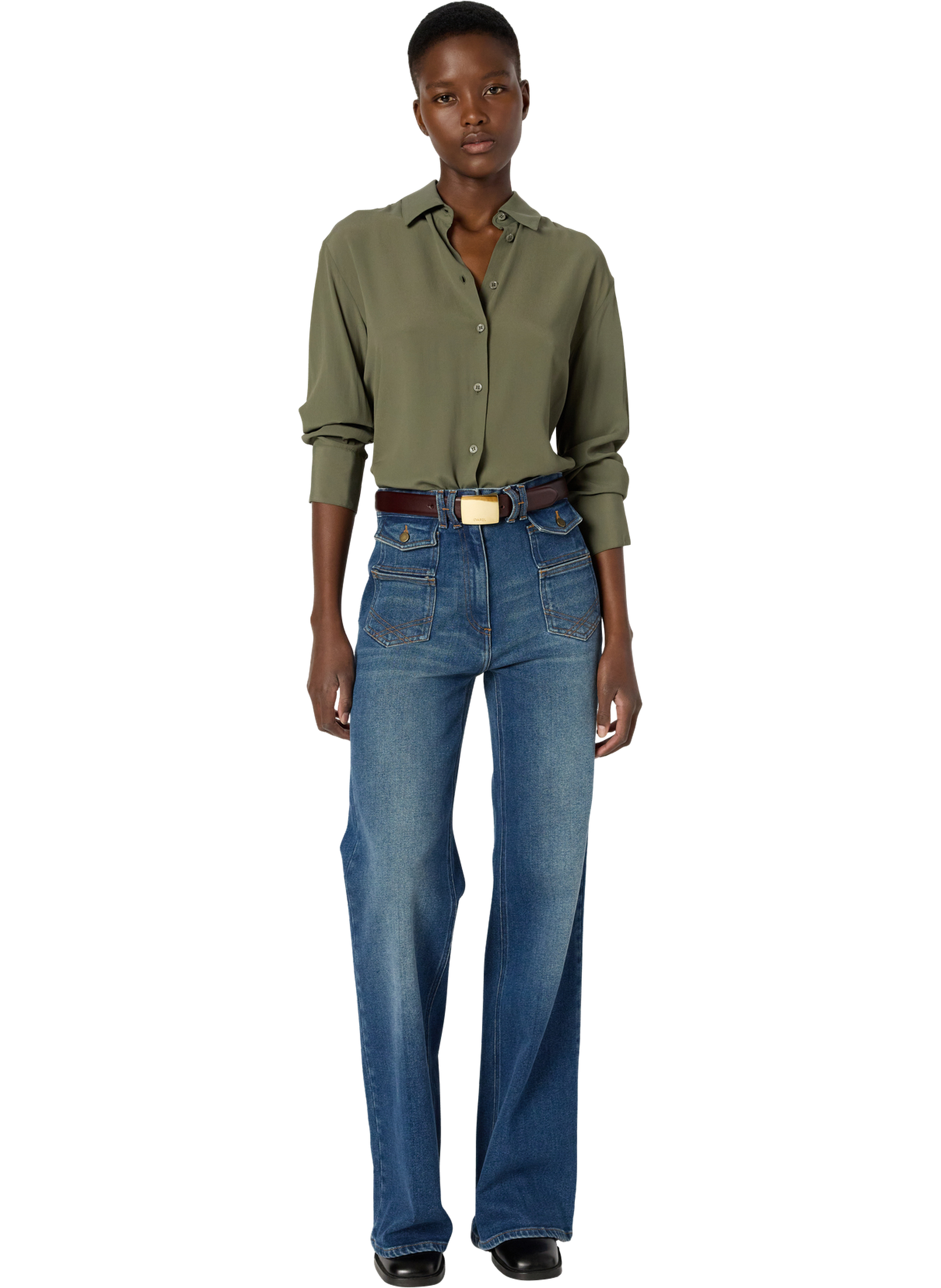 Chemise fluide - agathe GERARD DAREL Kaki