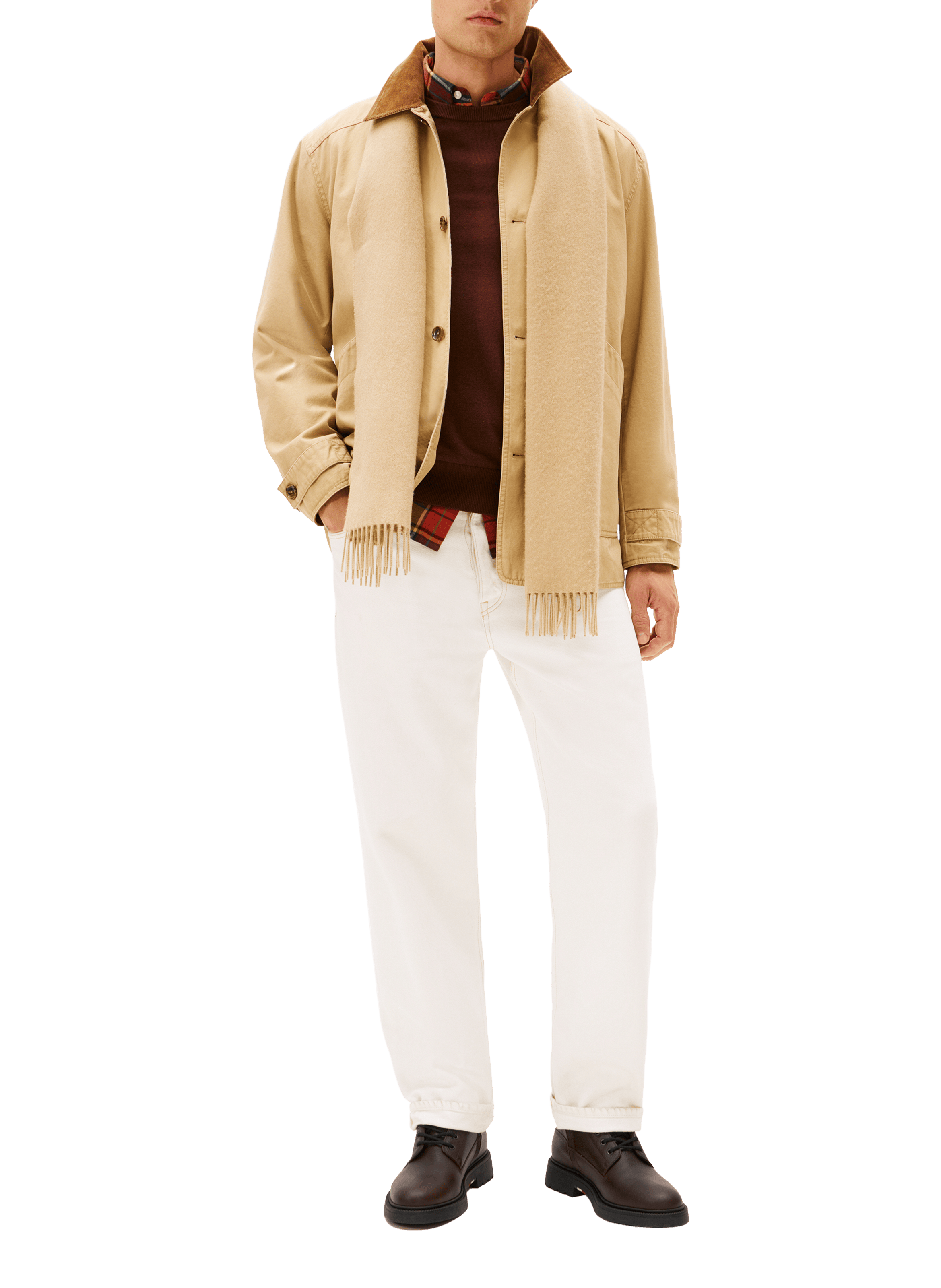 Lace-up leather boots TOMMY HILFIGER Brown