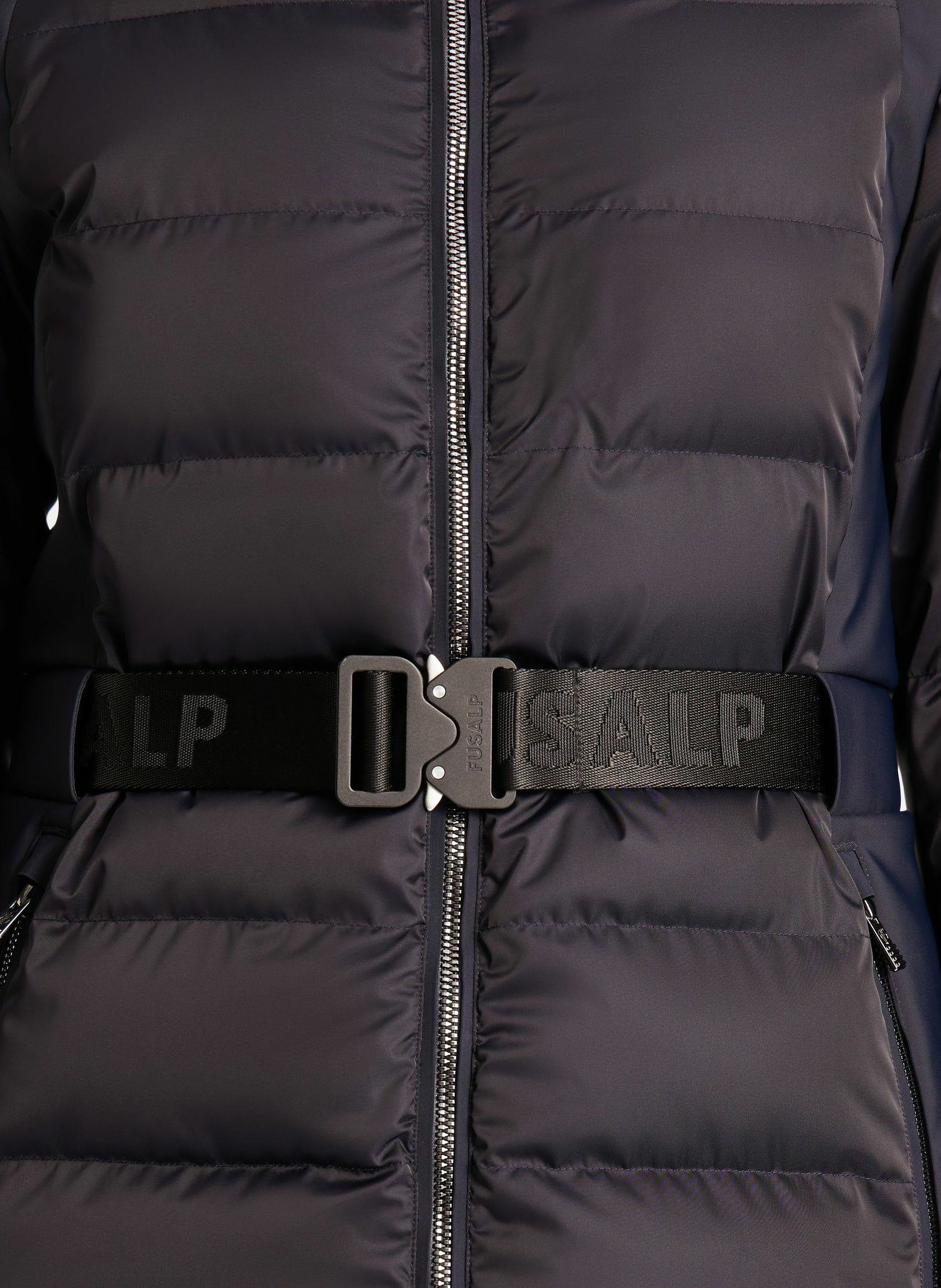 Veste de ski maela col capuche coupe regular FUSALP Bleu