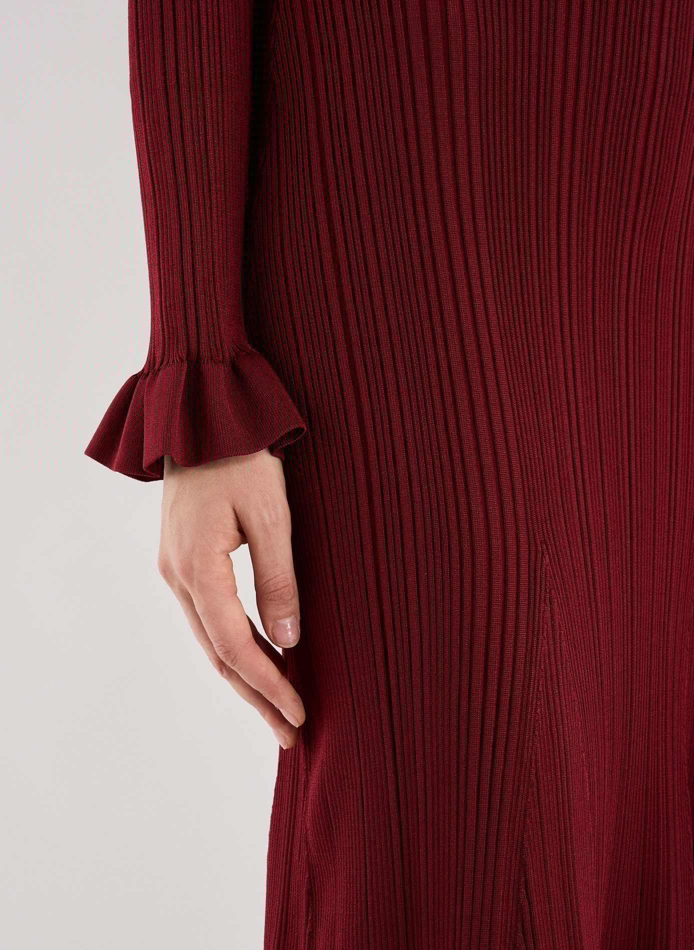 Knitted midi dress SELF PORTRAIT Red