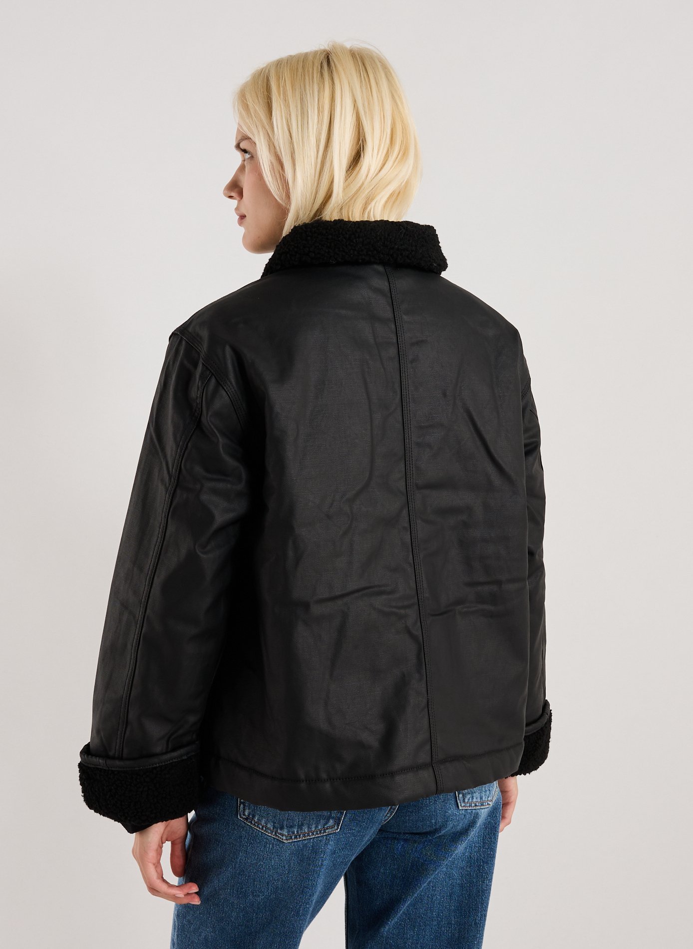 Jacket with classic cotton collar DICKIES Black