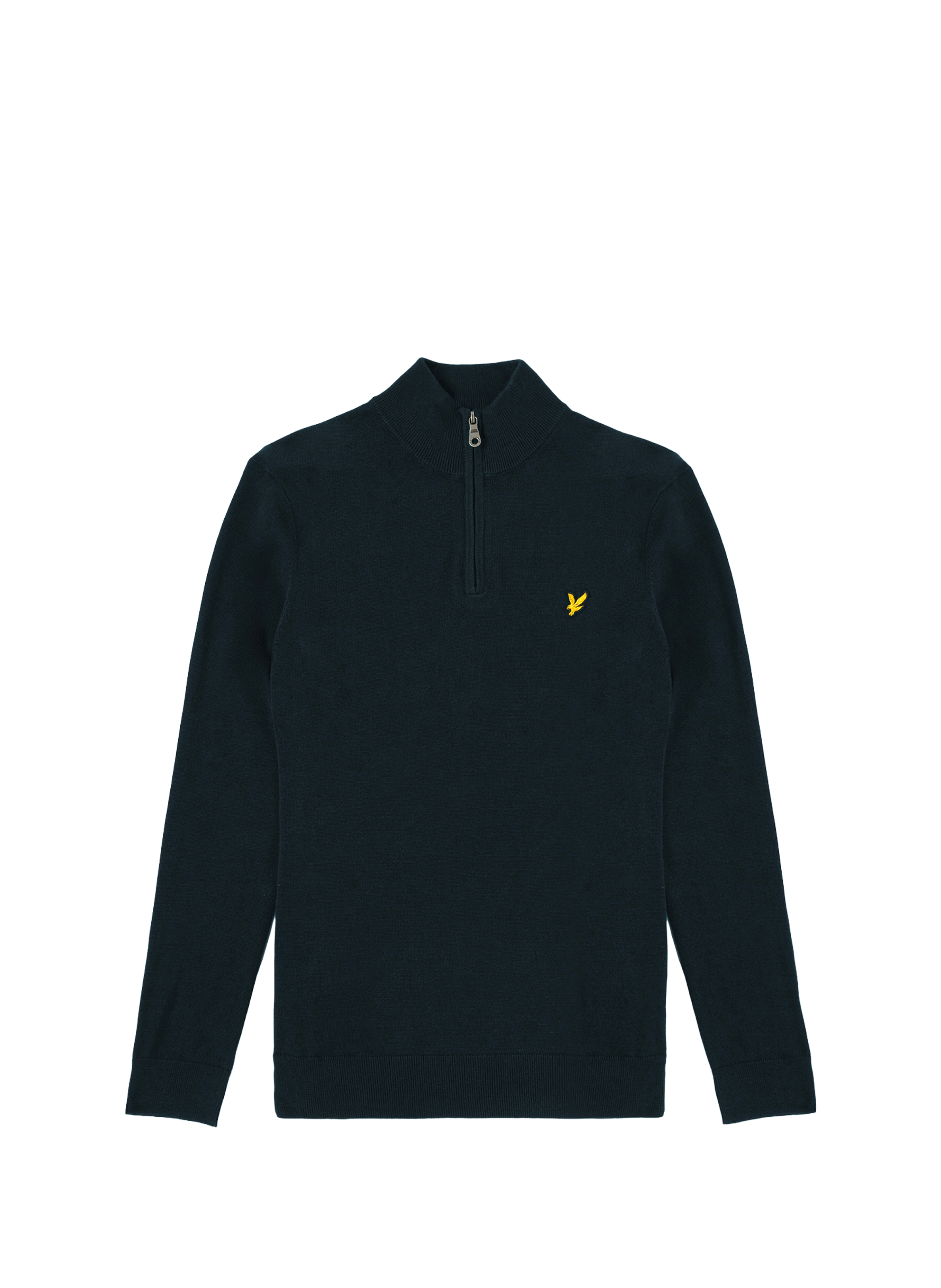 Pull col zippé en coton LYLE & SCOTT Bleu