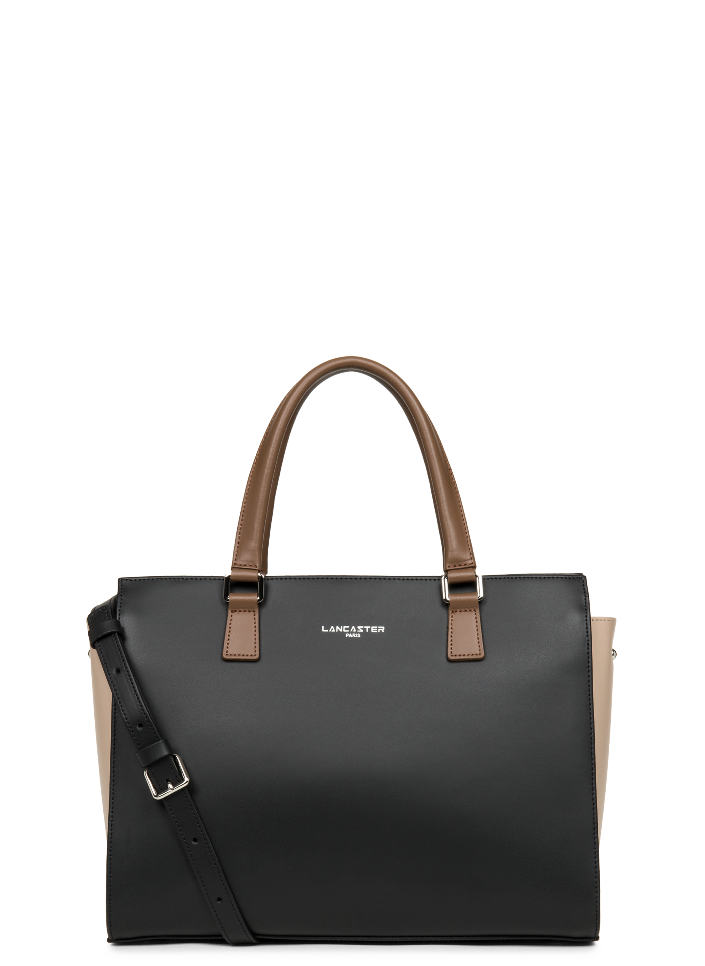 LANCASTER Large tote bag - Smooth Black