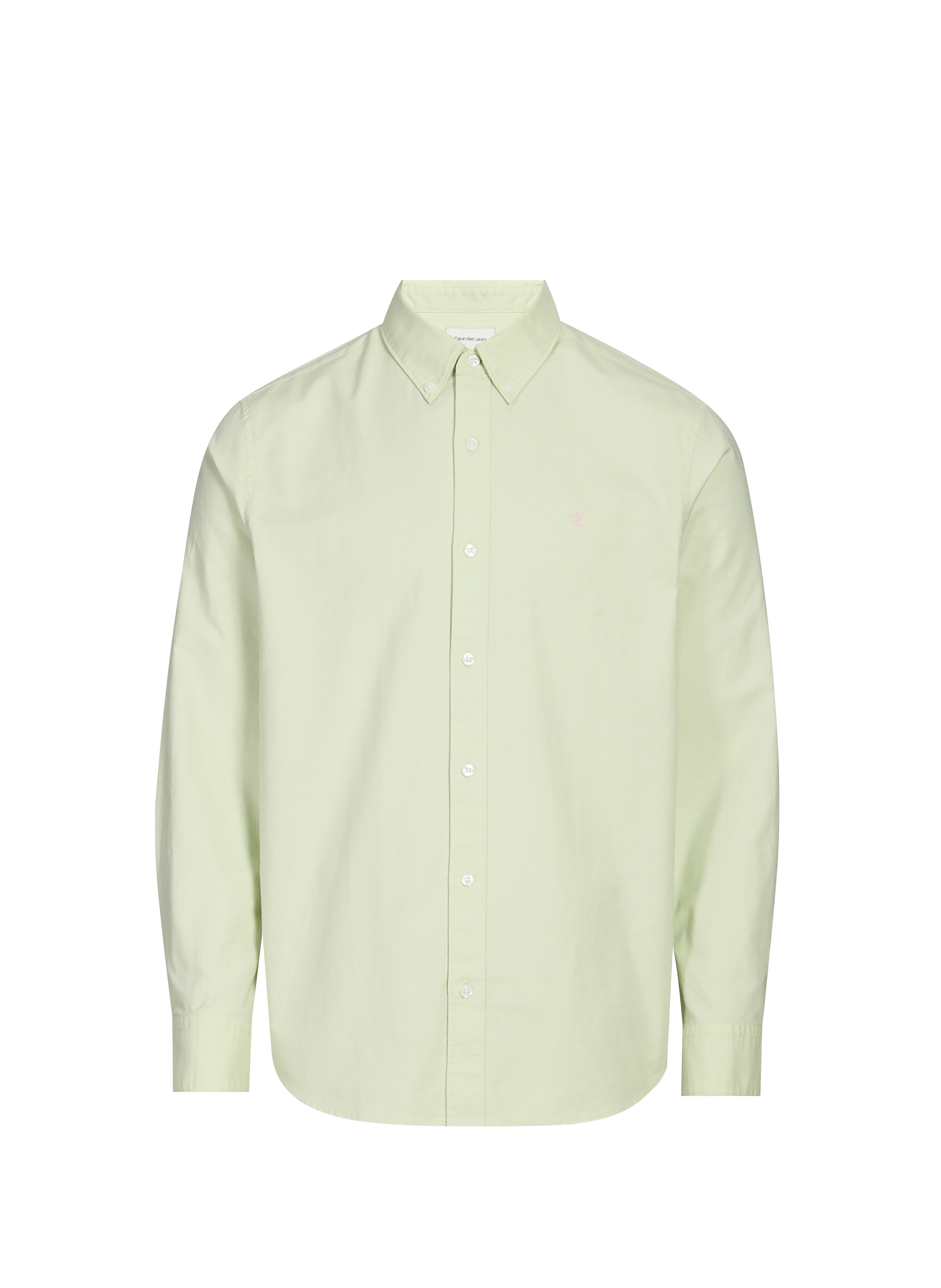 Chemise droite en coton mélangé CALVIN KLEIN Vert