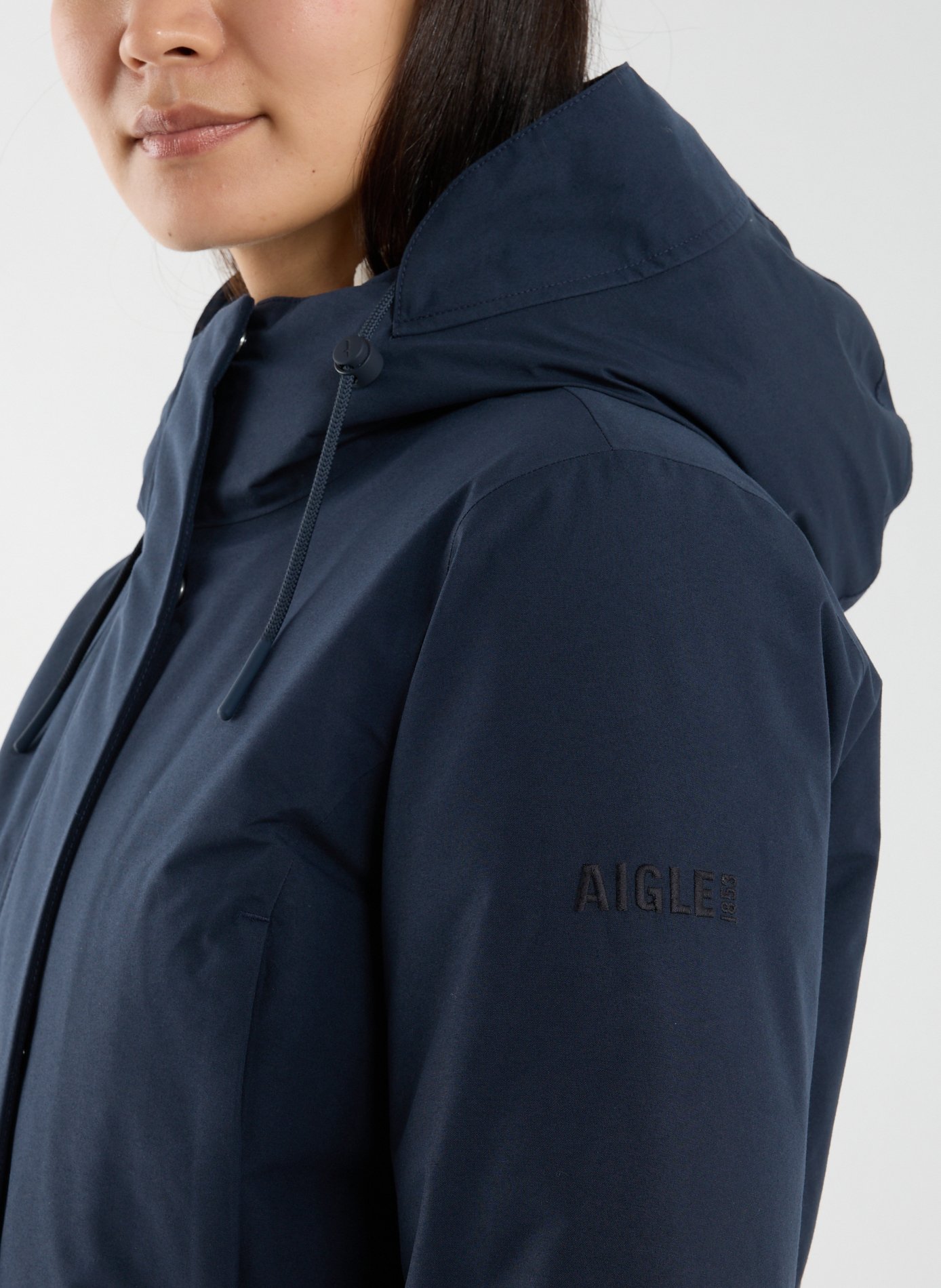 Parka duvet ajustée GORE-TEX AIGLE Bleu