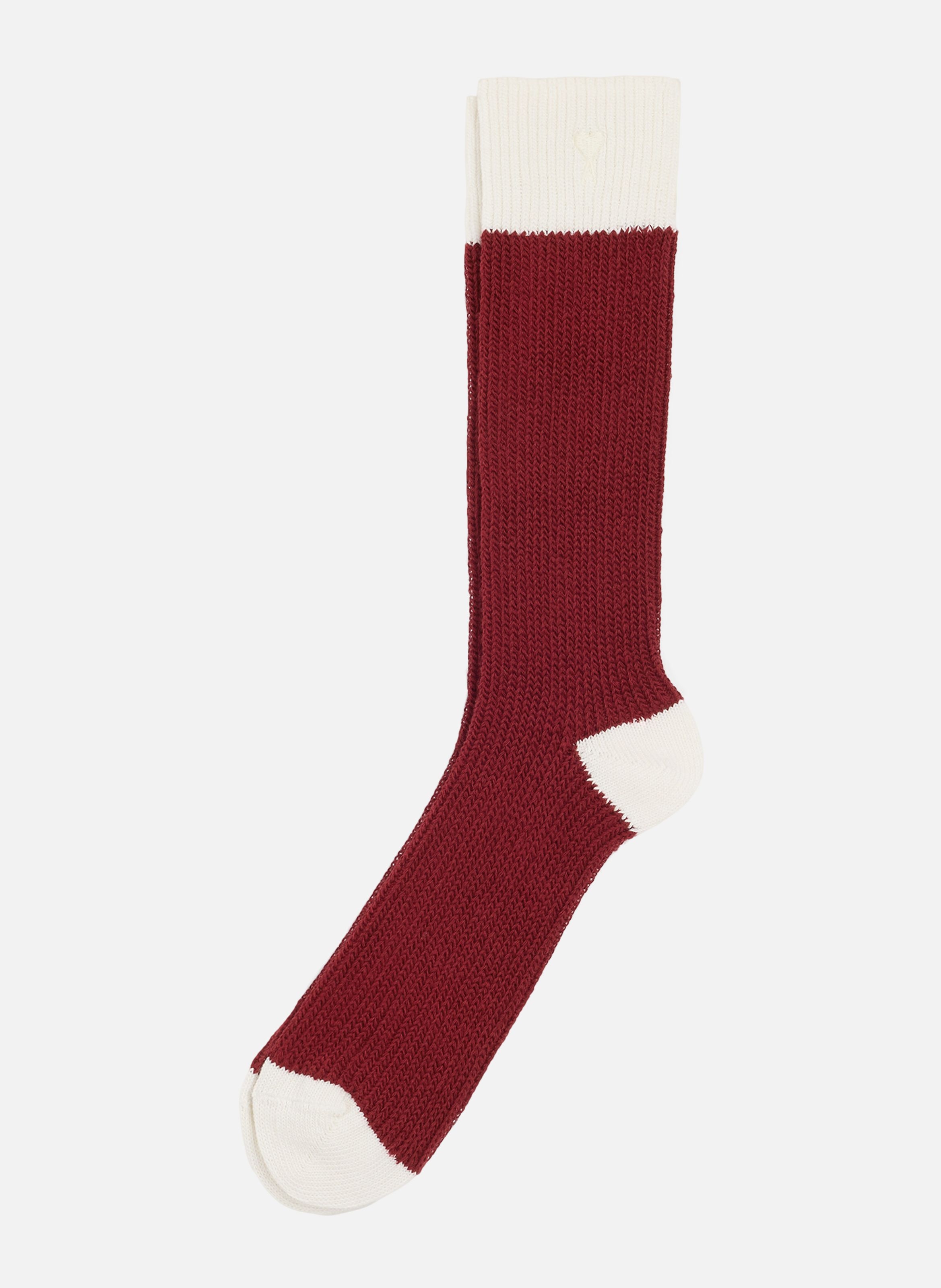 Chaussettes bicolores unisexes en coton AMI PARIS Multicolore