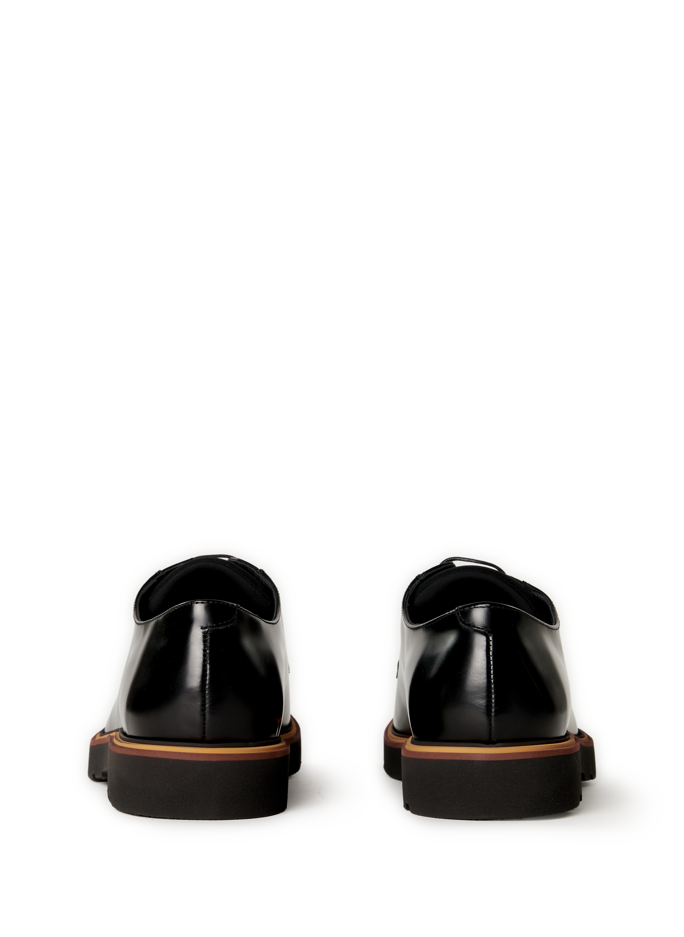Smooth leather derby shoes PAUL SMITH Black