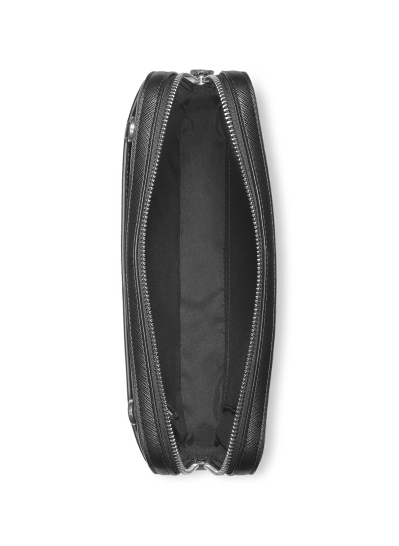 Textured leather clutch MONTBLANC Black