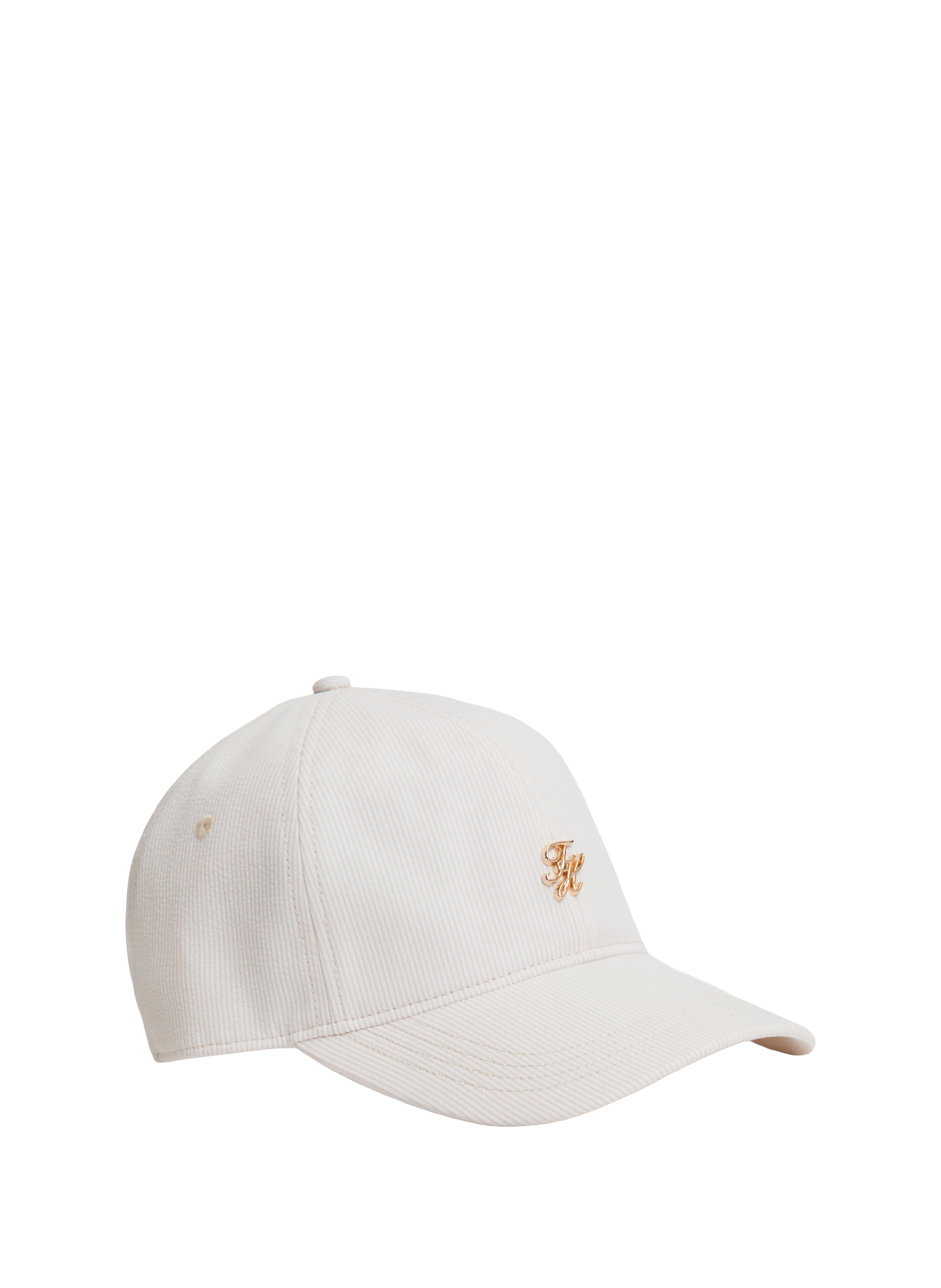 Casquette brodée en coton TOMMY HILFIGER Beige