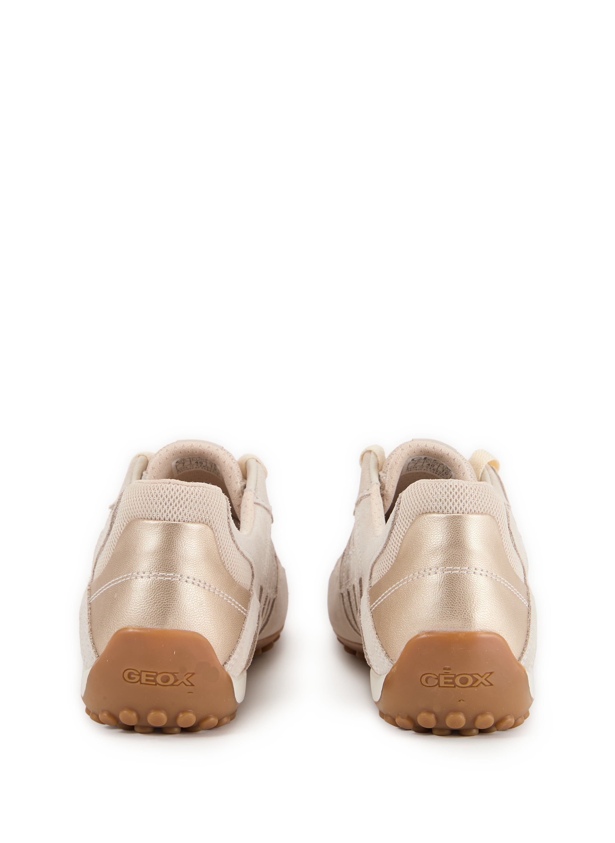 Baskets bases Snake en cuir  GEOX Beige