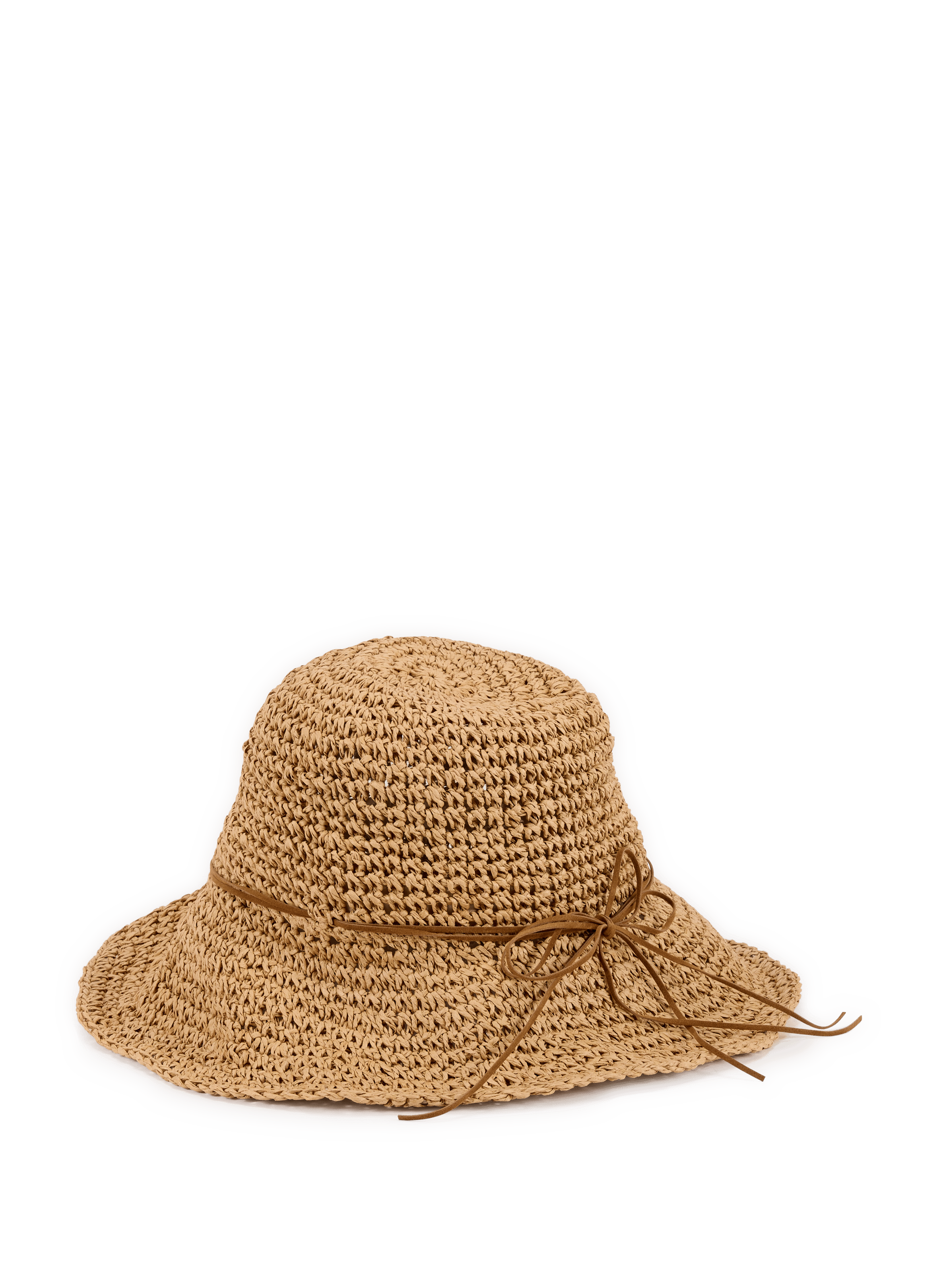 Straw hat AU PRINTEMPS PARIS Brown