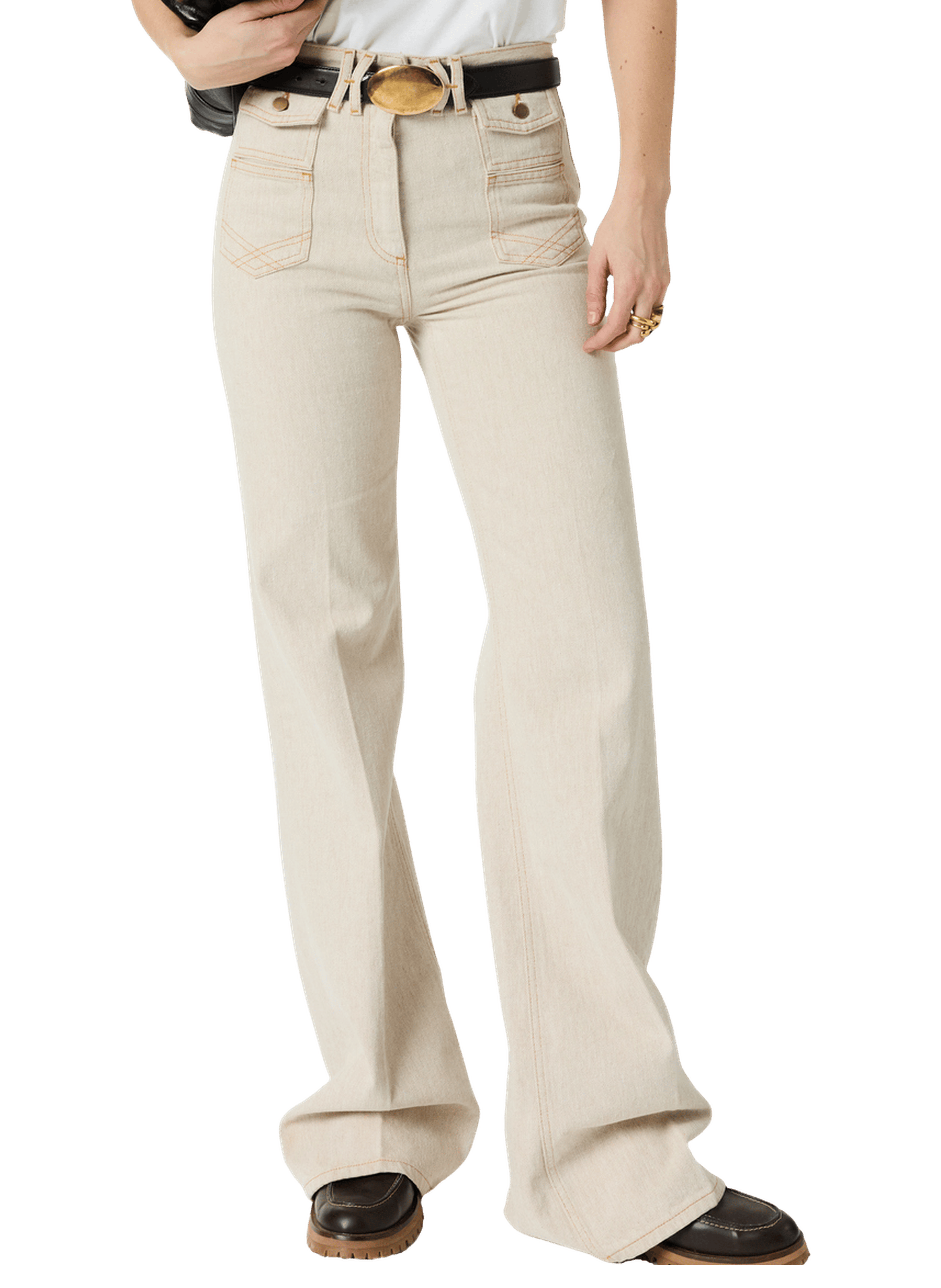 Jean flare - ANNA GERARD DAREL Beige