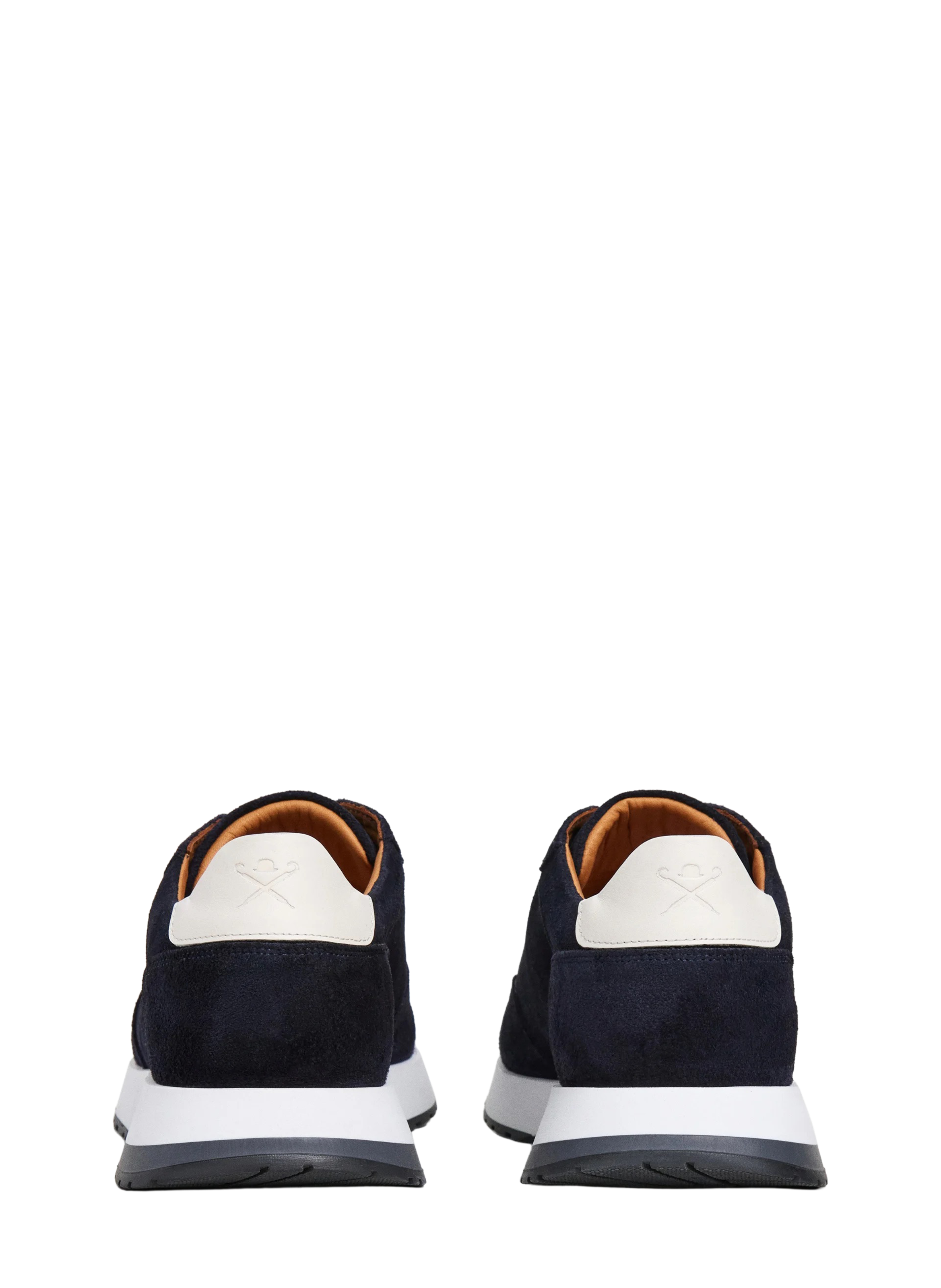 Baskets basses Rapid Chad en cuir nubuck HACKETT Bleu