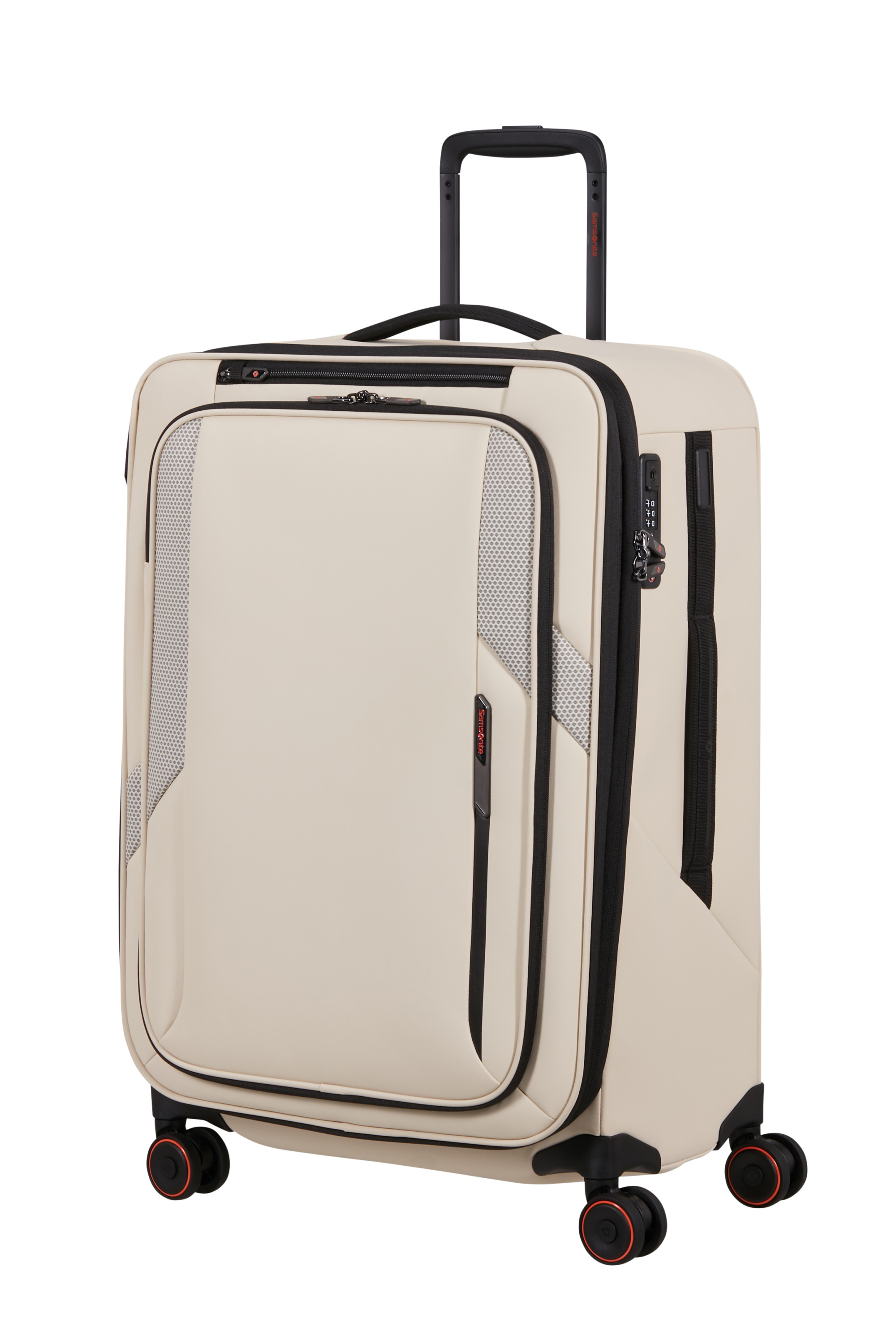 Glazed valise 4 roues taille m SAMSONITE Beige