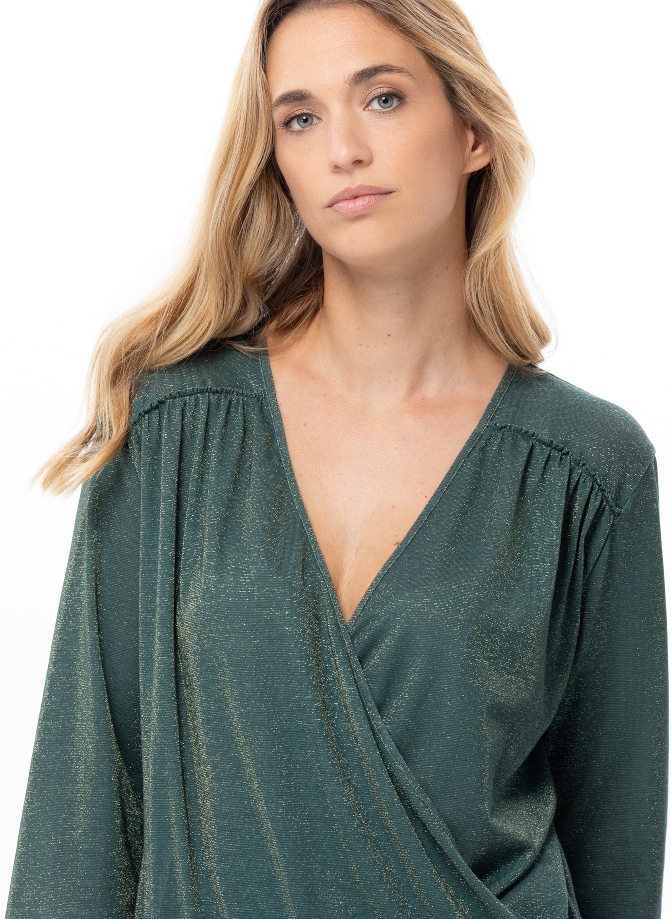 Ensemble homewear en maille lurex coco 222 LE CHAT Vert