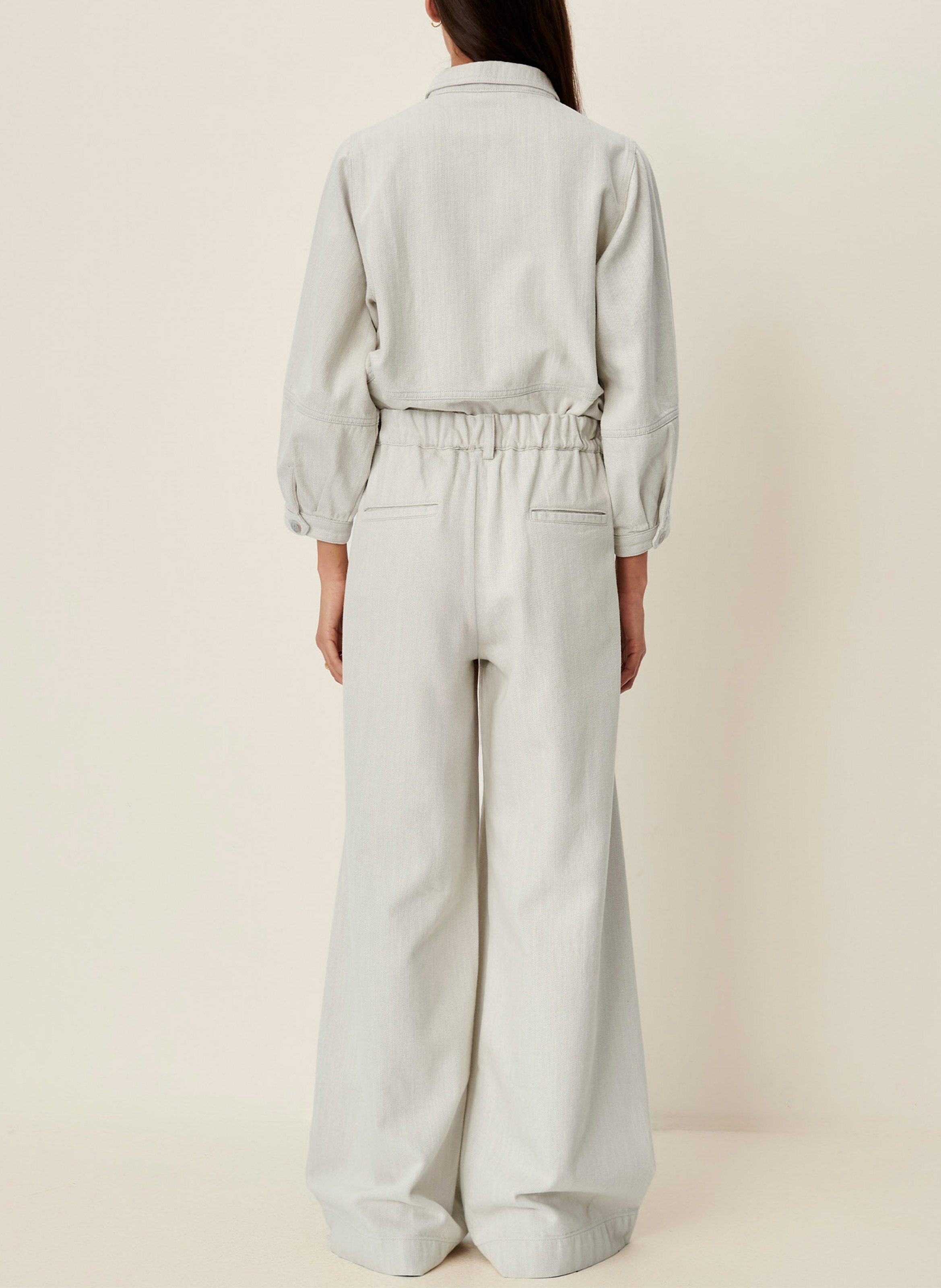 Pantalon large en coton mélangé rinim SESSUN Bleu