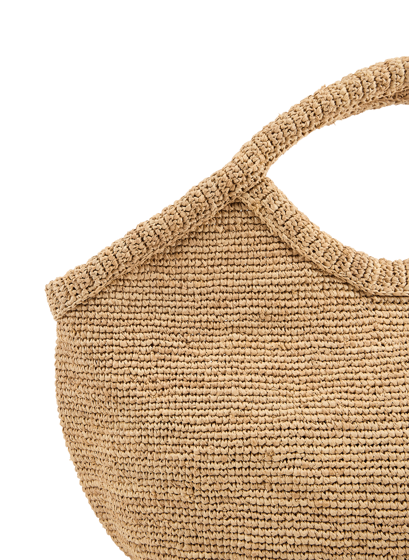 Pure raffia handbag IBELIV Beige